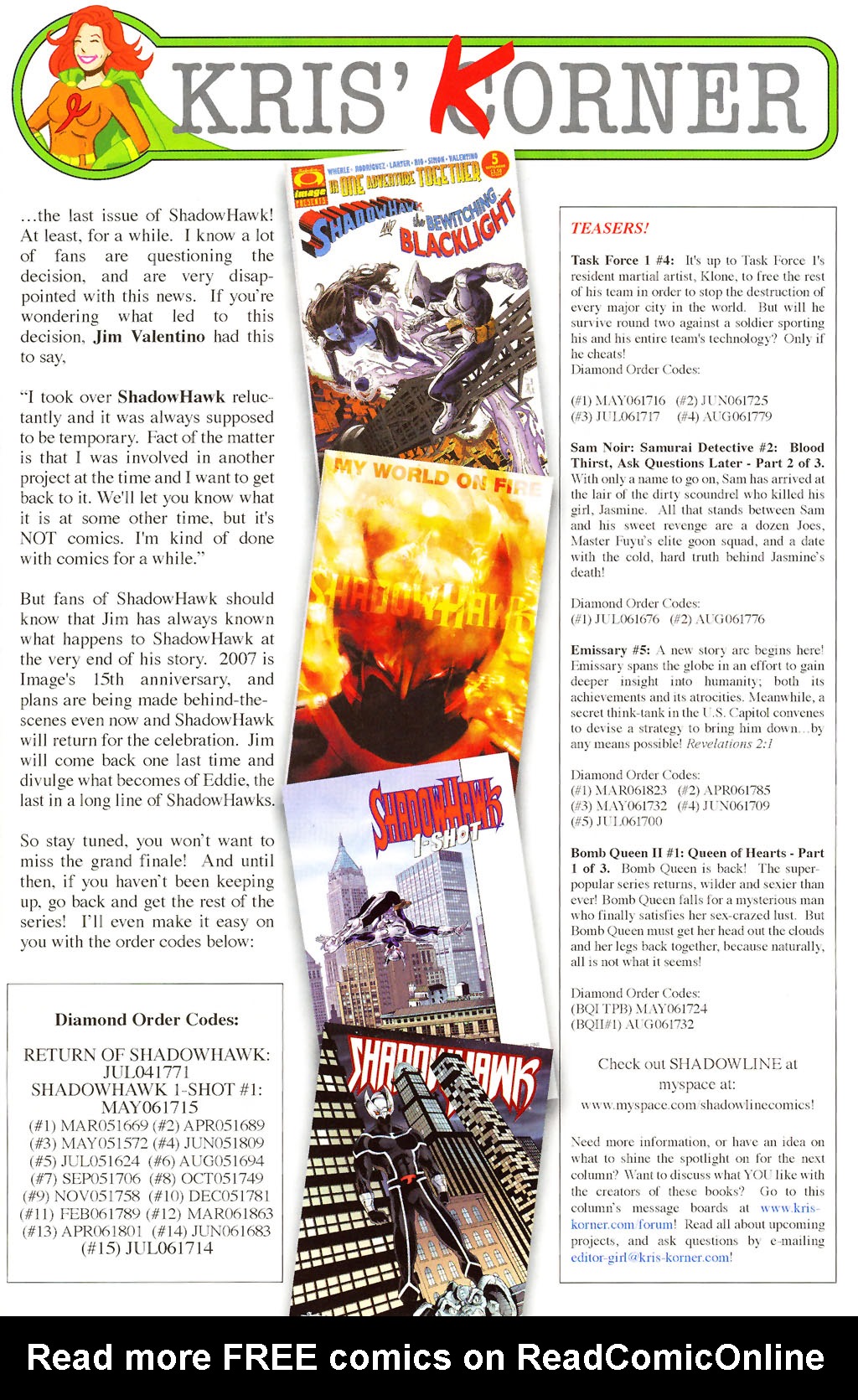 Read online ShadowHawk (2005) comic -  Issue #15 - 26