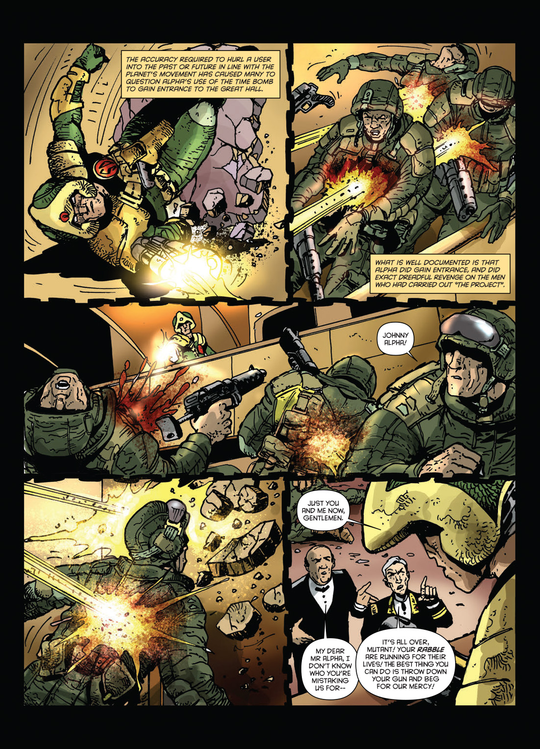 Read online Strontium Dog: The Life and Death of Johnny Alpha: Dogs of War comic -  Issue # TPB - 128