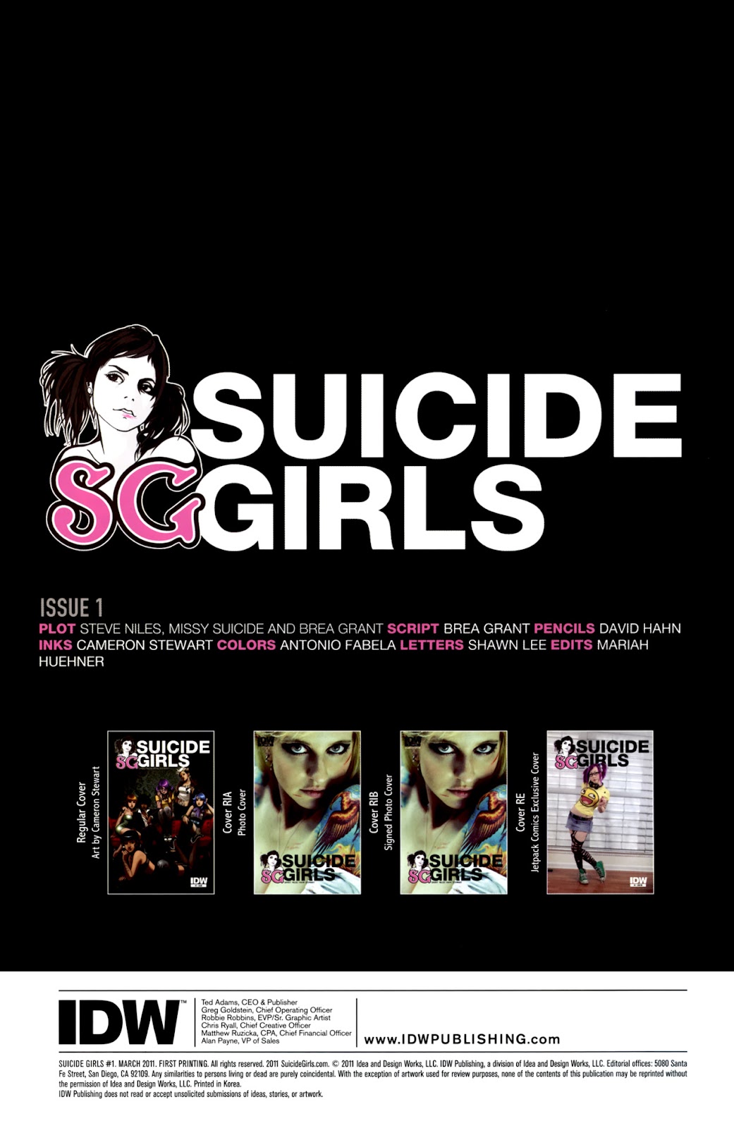 Suicide Girls issue 1 - Page 2