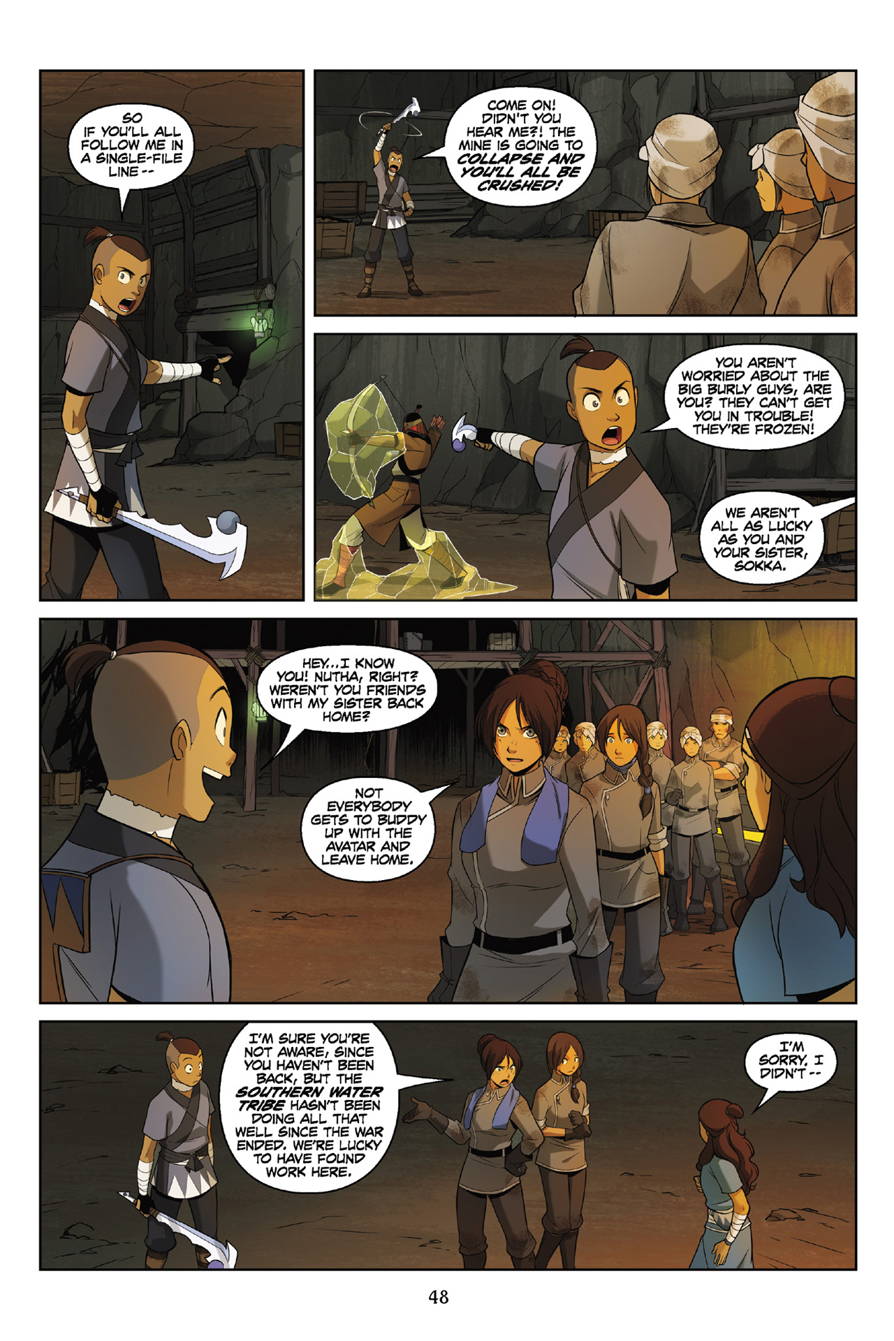 Read online Nickelodeon Avatar: The Last Airbender - The Rift comic -  Issue # Part 2 - 49