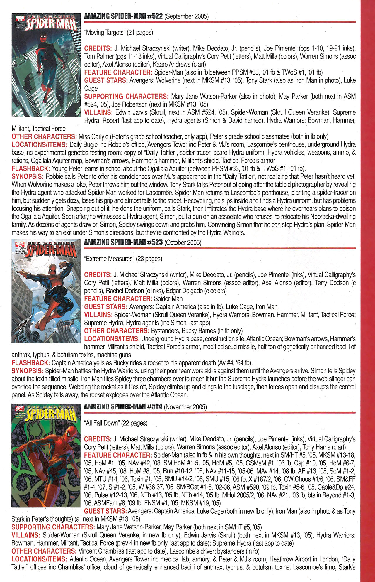 Read online Official Index to the Marvel Universe comic -  Issue #12 - 21