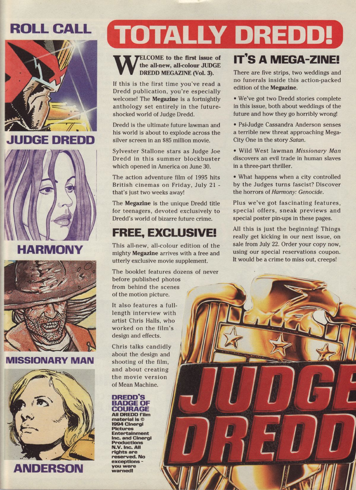 Read online Judge Dredd Megazine (vol. 3) comic -  Issue #1 - 3