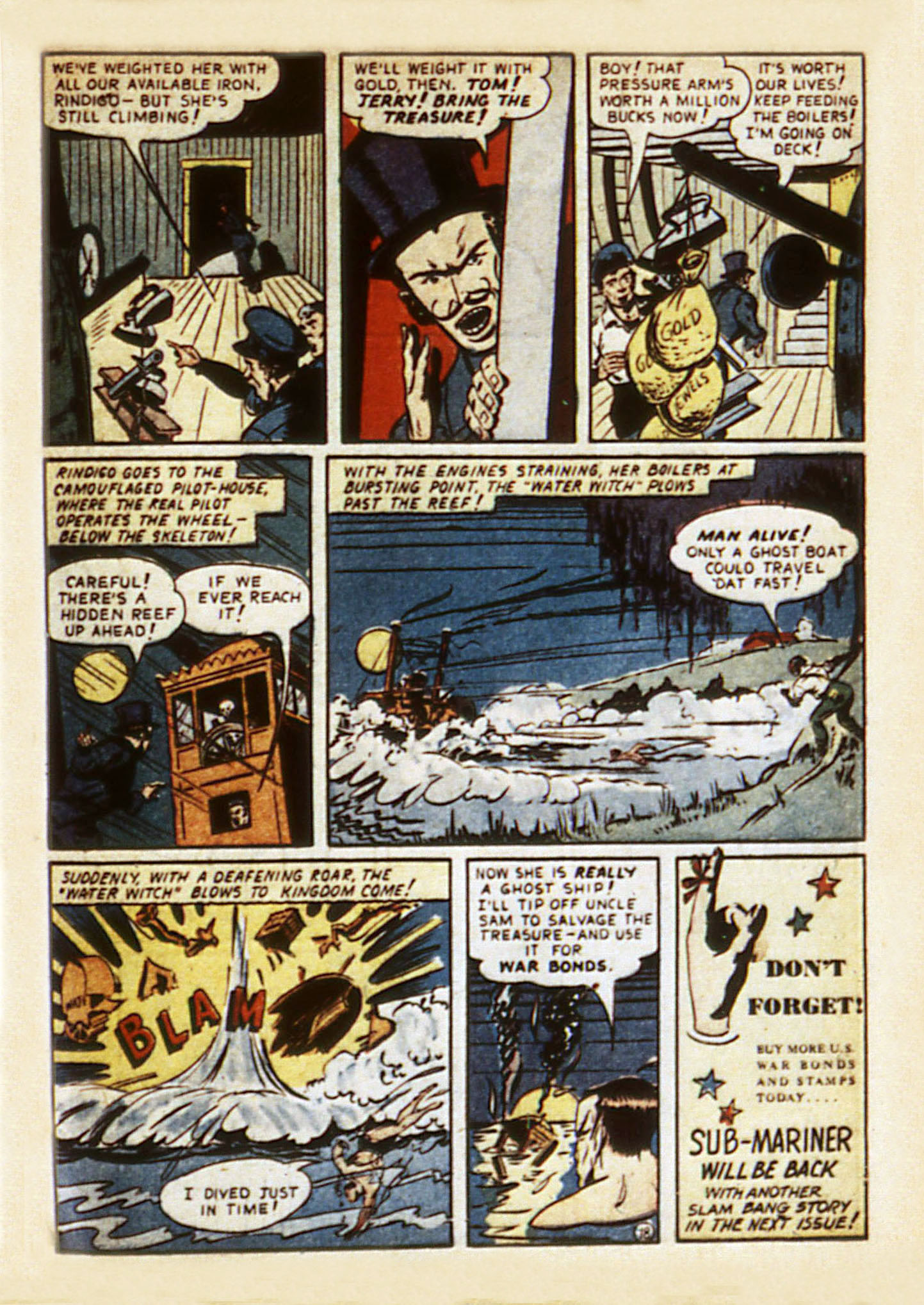 Read online Sub-Mariner Comics comic -  Issue #7 - 63