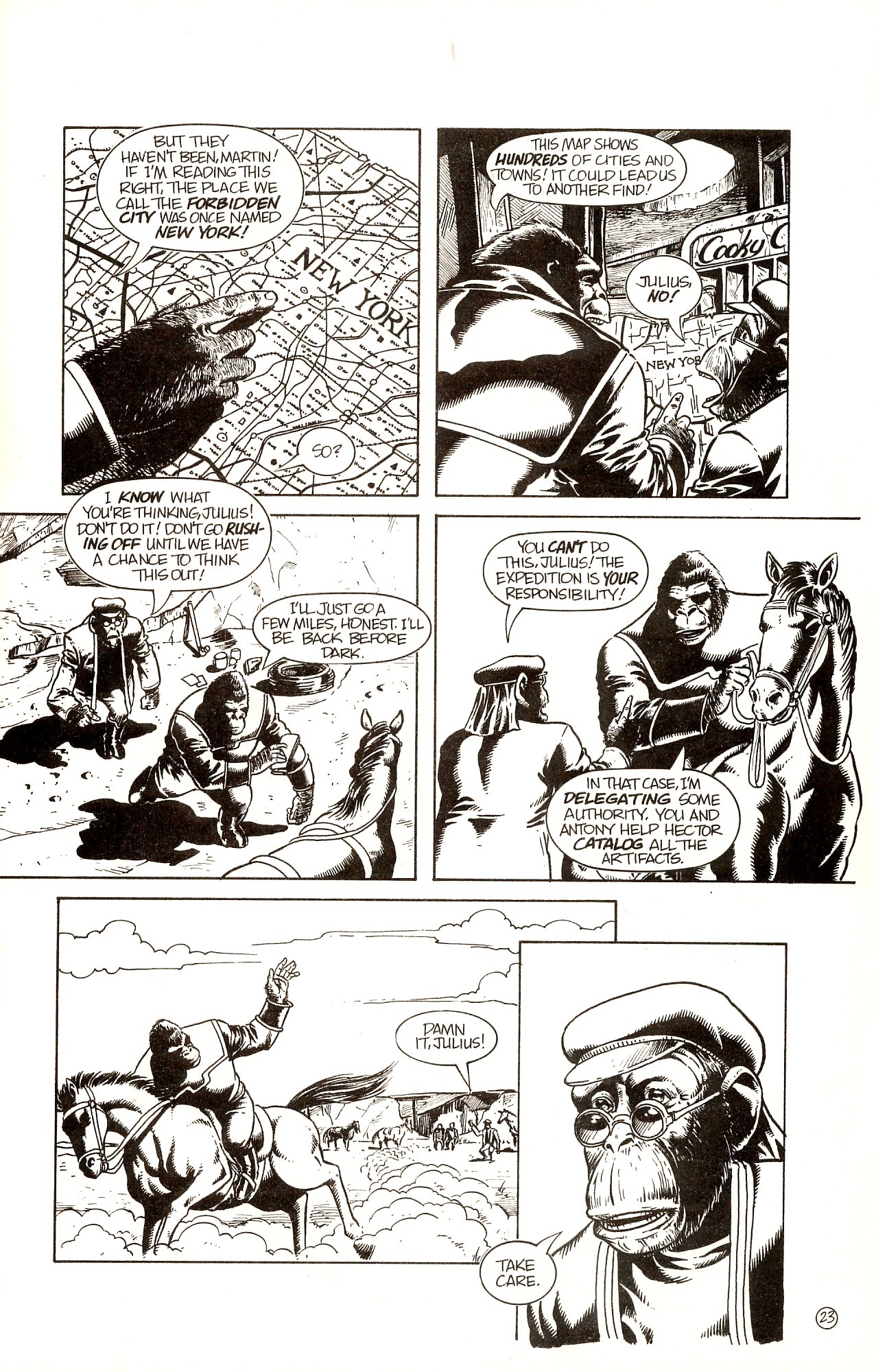 Read online Planet of the Apes: The Forbidden Zone comic -  Issue #2 - 29