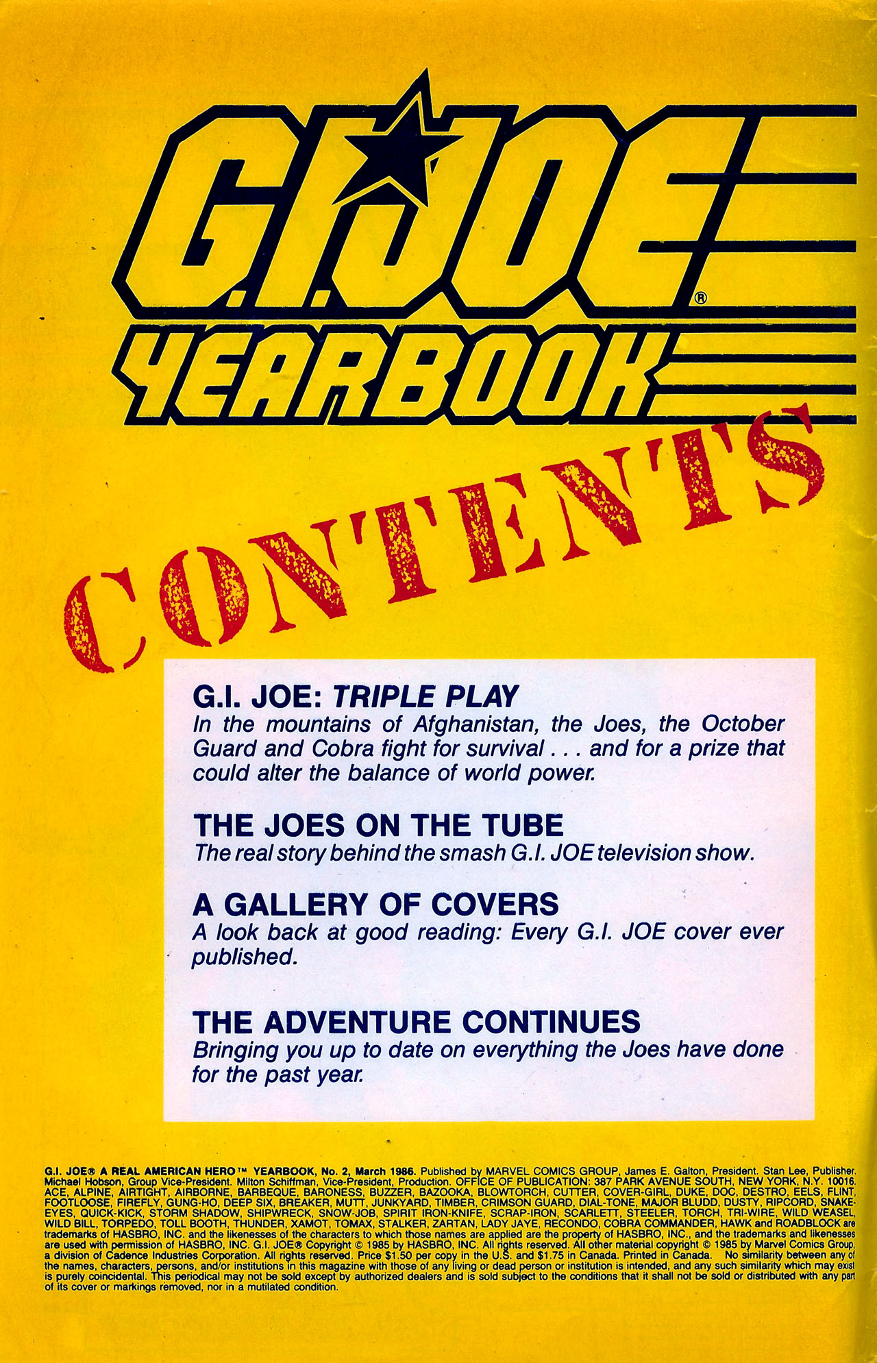 Read online G.I. Joe Yearbook comic -  Issue #2 - 2