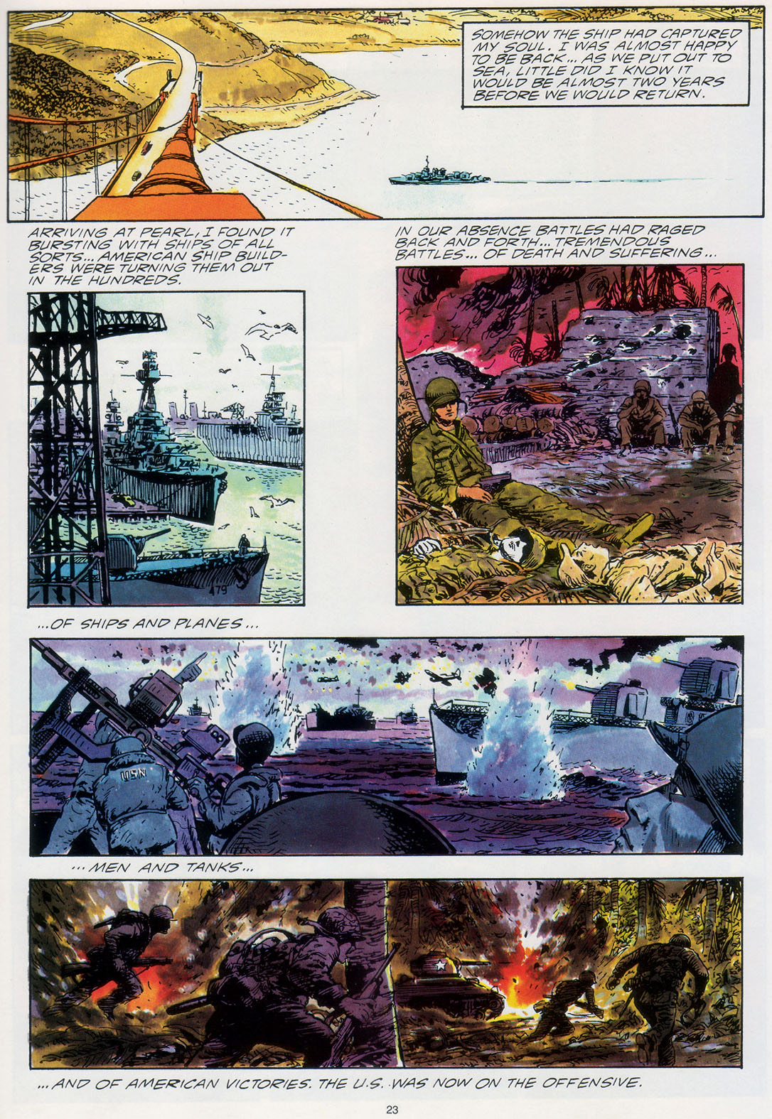 Read online Marvel Graphic Novel comic -  Issue #30 - A Sailor's Story - 29