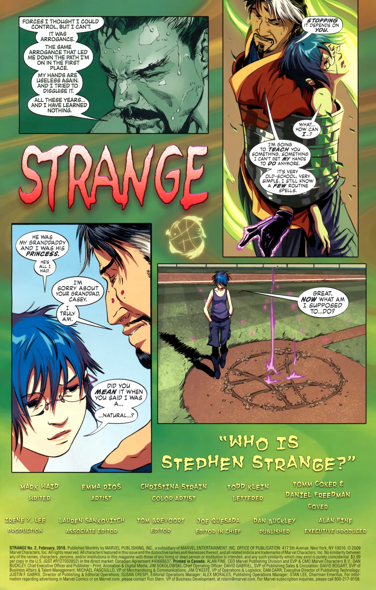 Read online Strange (2010) comic -  Issue #2 - 2