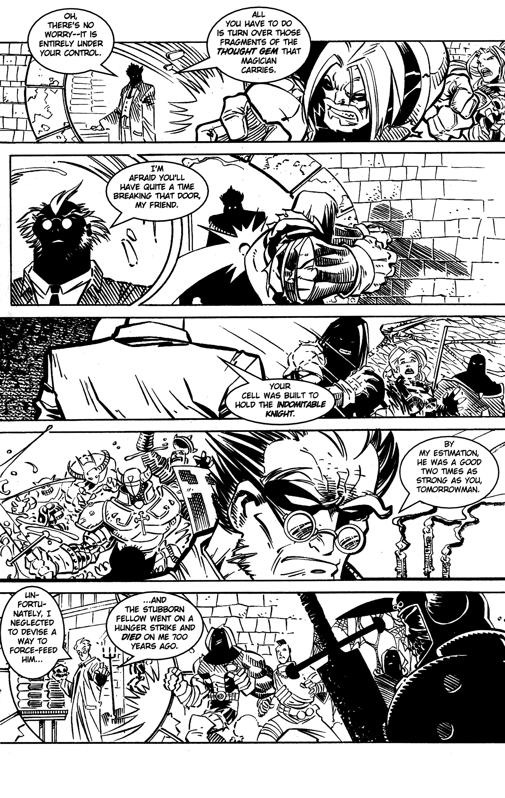 Read online Warrior Nun: Black & White comic -  Issue #16 - 11