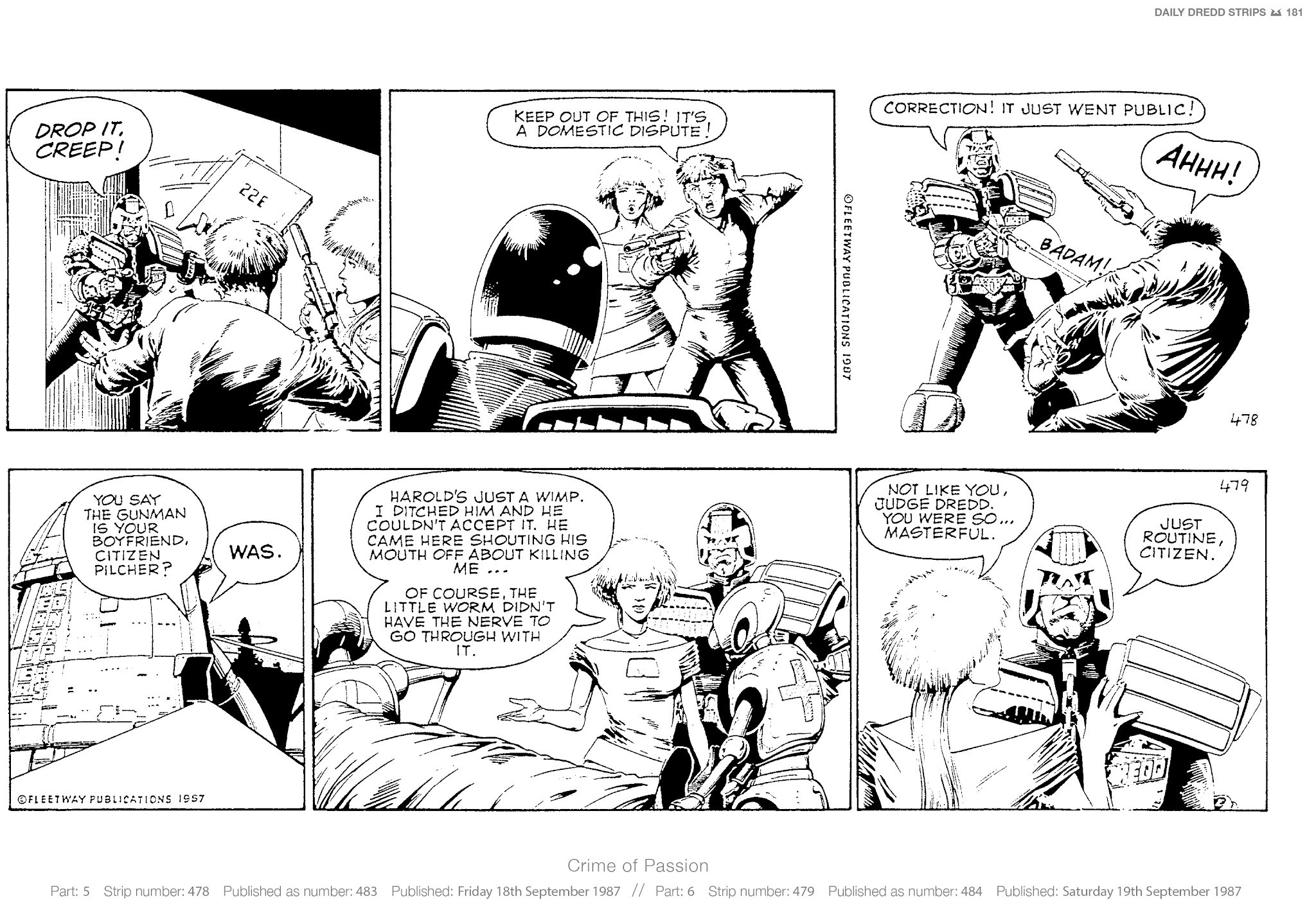 Read online Judge Dredd: The Daily Dredds comic -  Issue # TPB 2 - 184