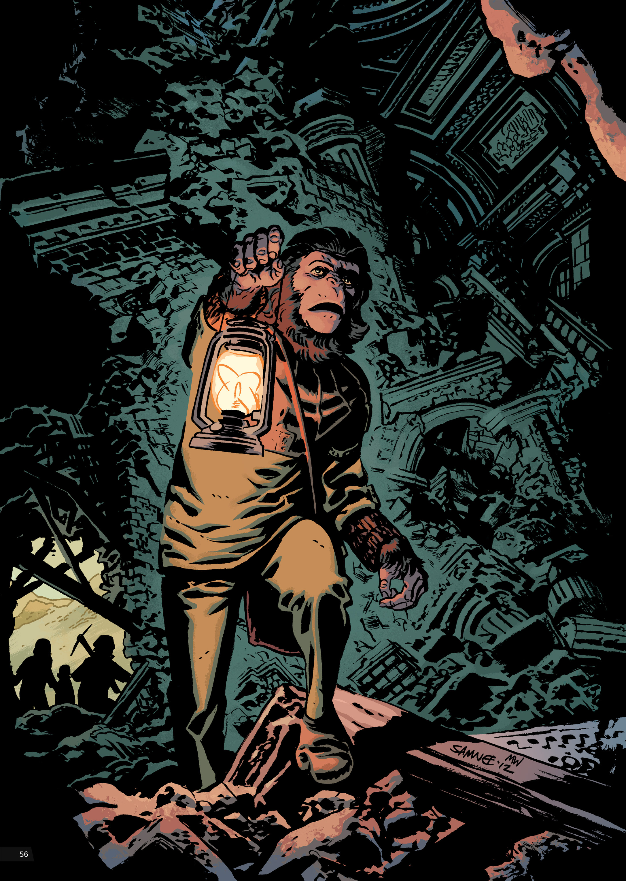 Read online Planet of the Apes Artist Tribute comic -  Issue # TPB - 56