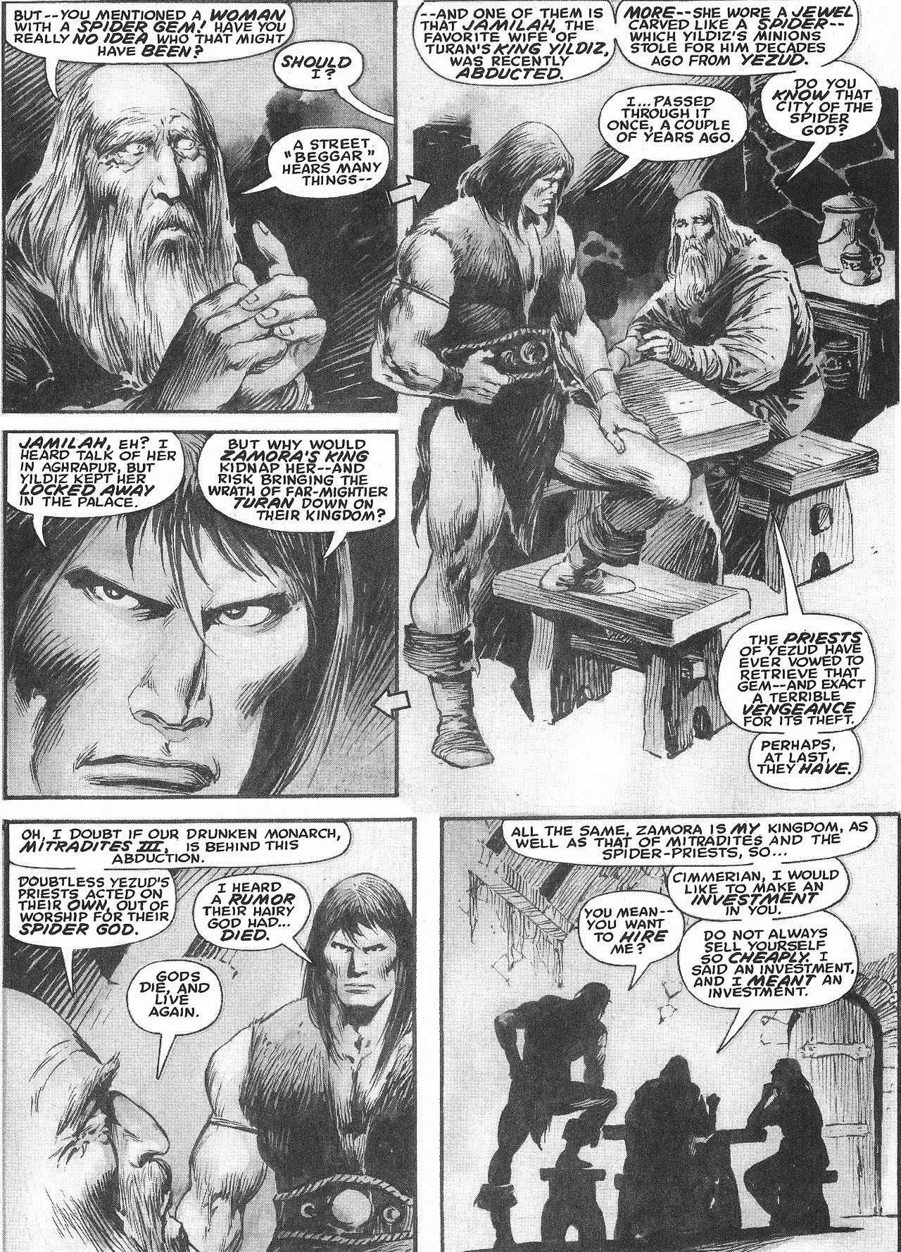 Read online The Savage Sword Of Conan comic -  Issue #207 - 33