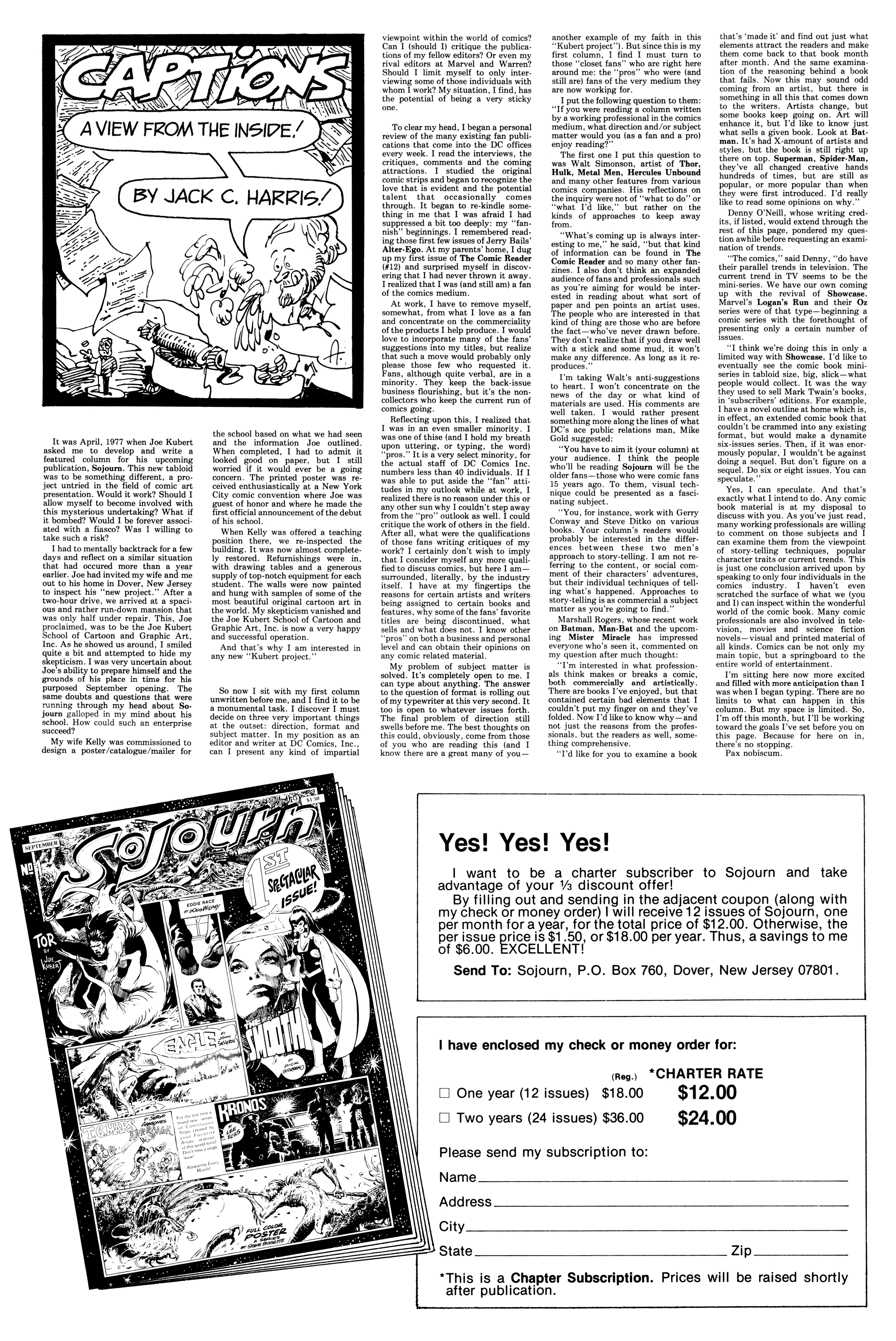 Read online Sojourn (1977) comic -  Issue #1 - 12