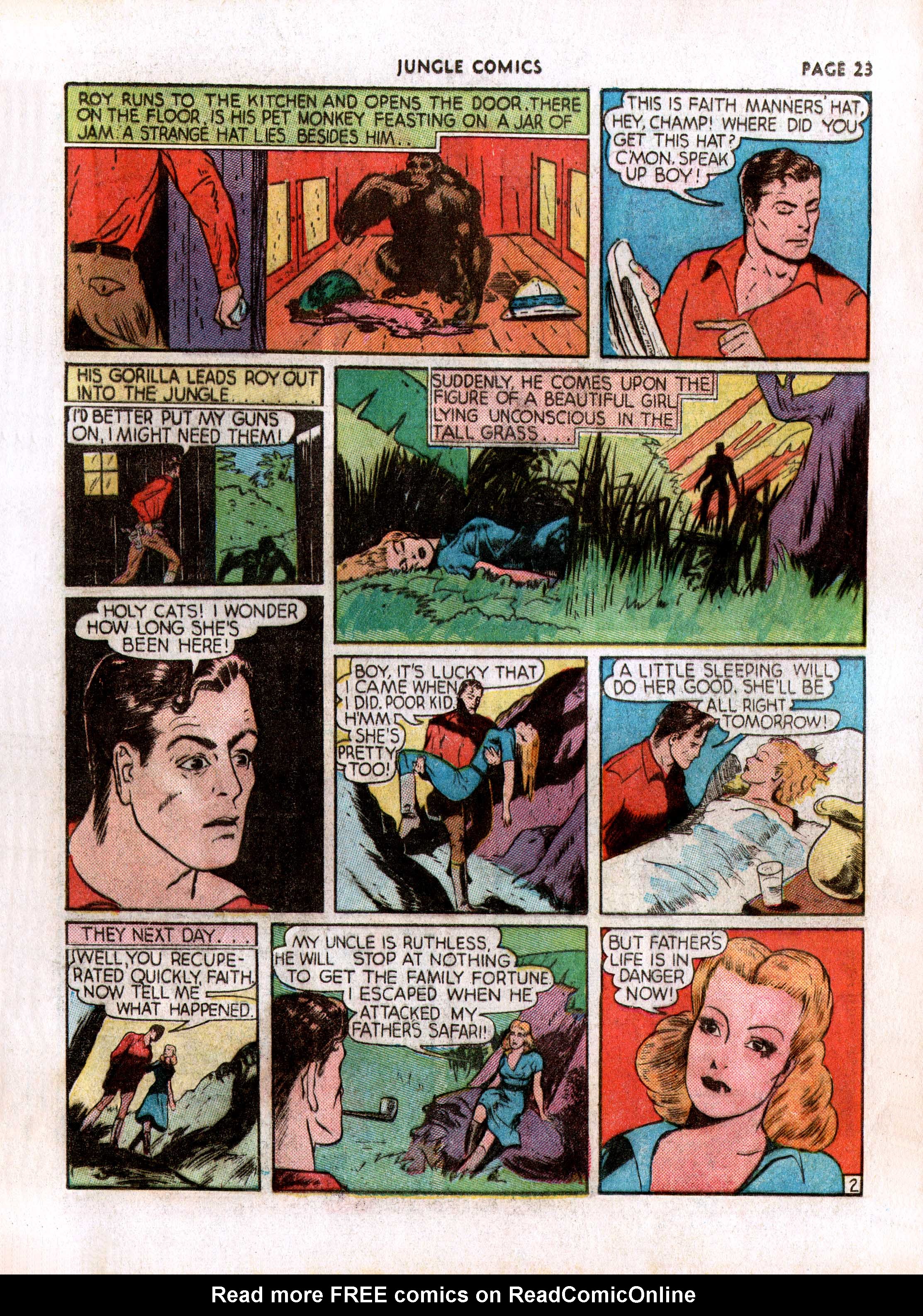 Read online Jungle Comics comic -  Issue #7 - 25