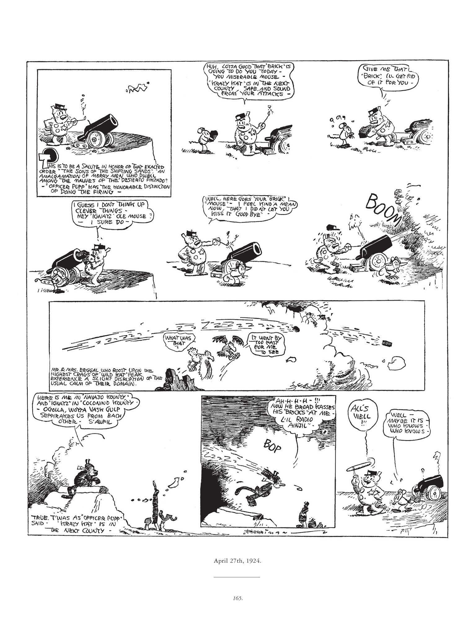 Read online Krazy & Ignatz comic -  Issue # TPB 3 - 165