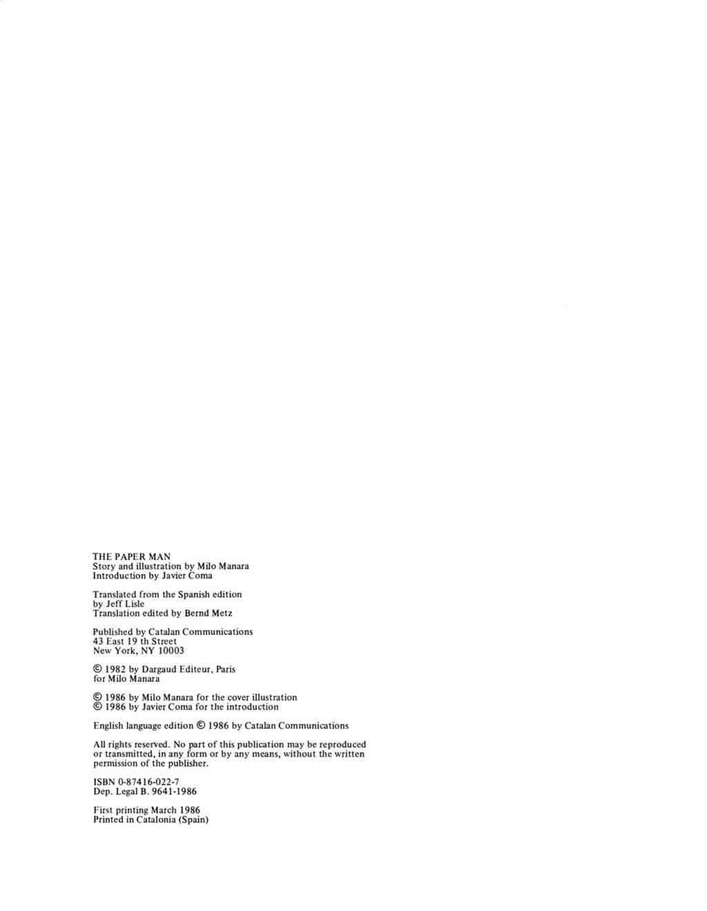 Read online The Paper Man comic -  Issue # Full - 4