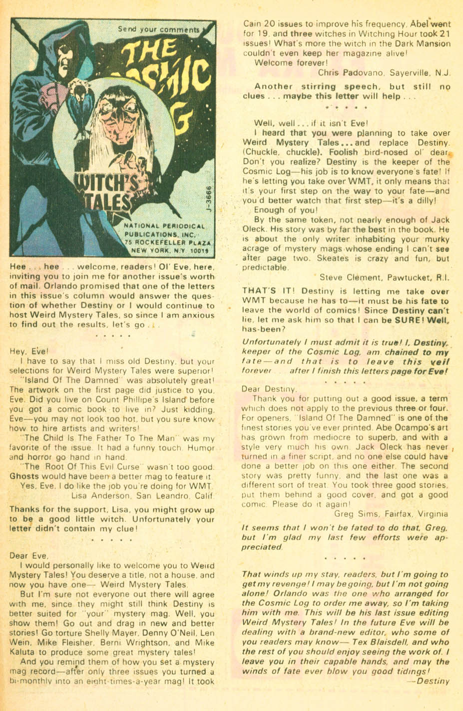 Read online Weird Mystery Tales comic -  Issue #14 - 22