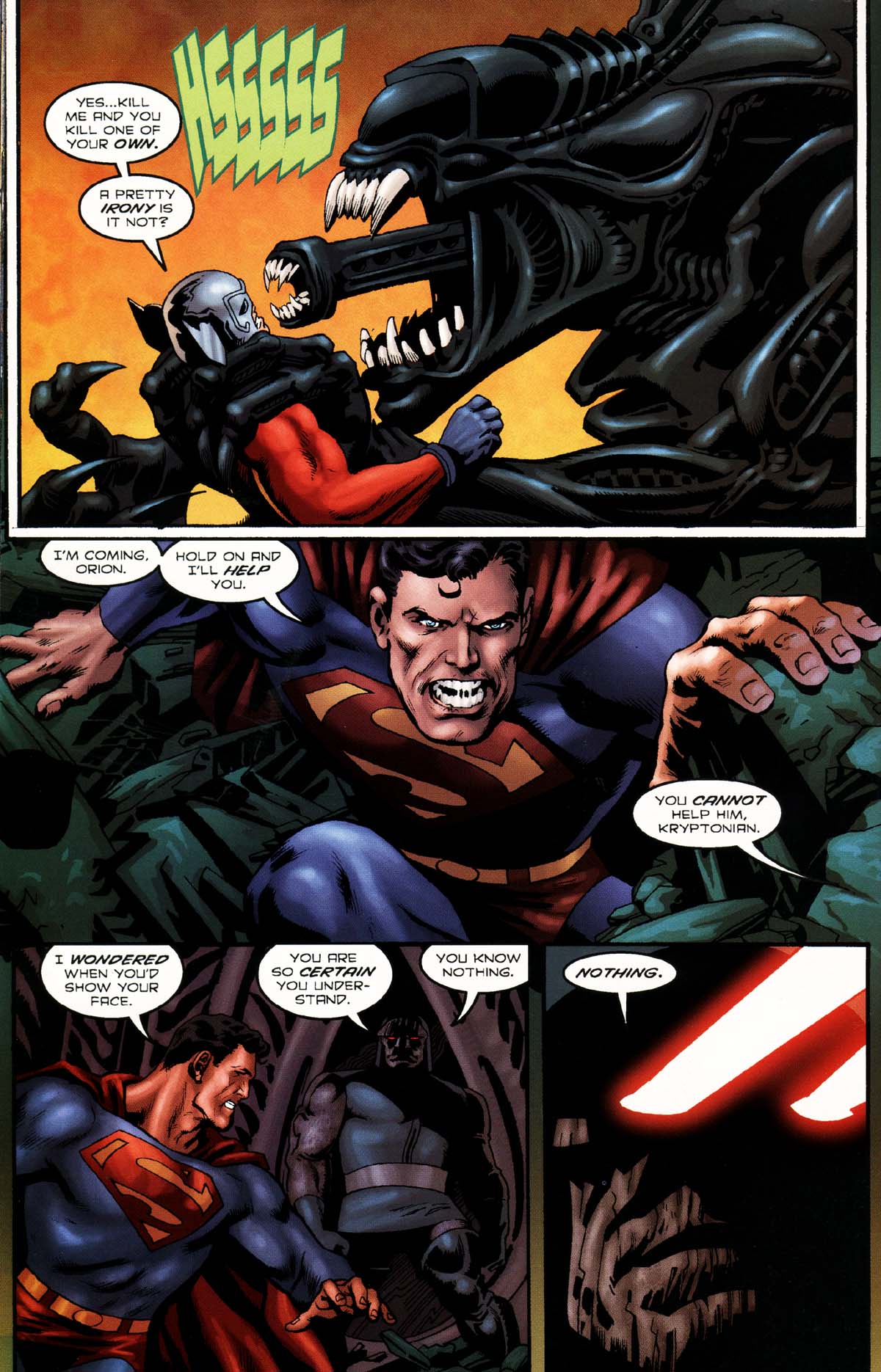 Read online Superman/Aliens 2: God War comic -  Issue #4 - 20
