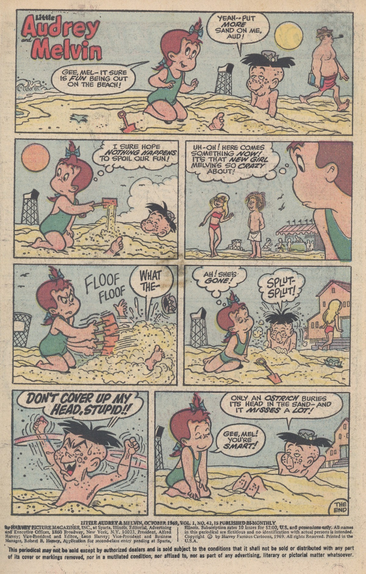 Read online Little Audrey And Melvin comic -  Issue #42 - 3