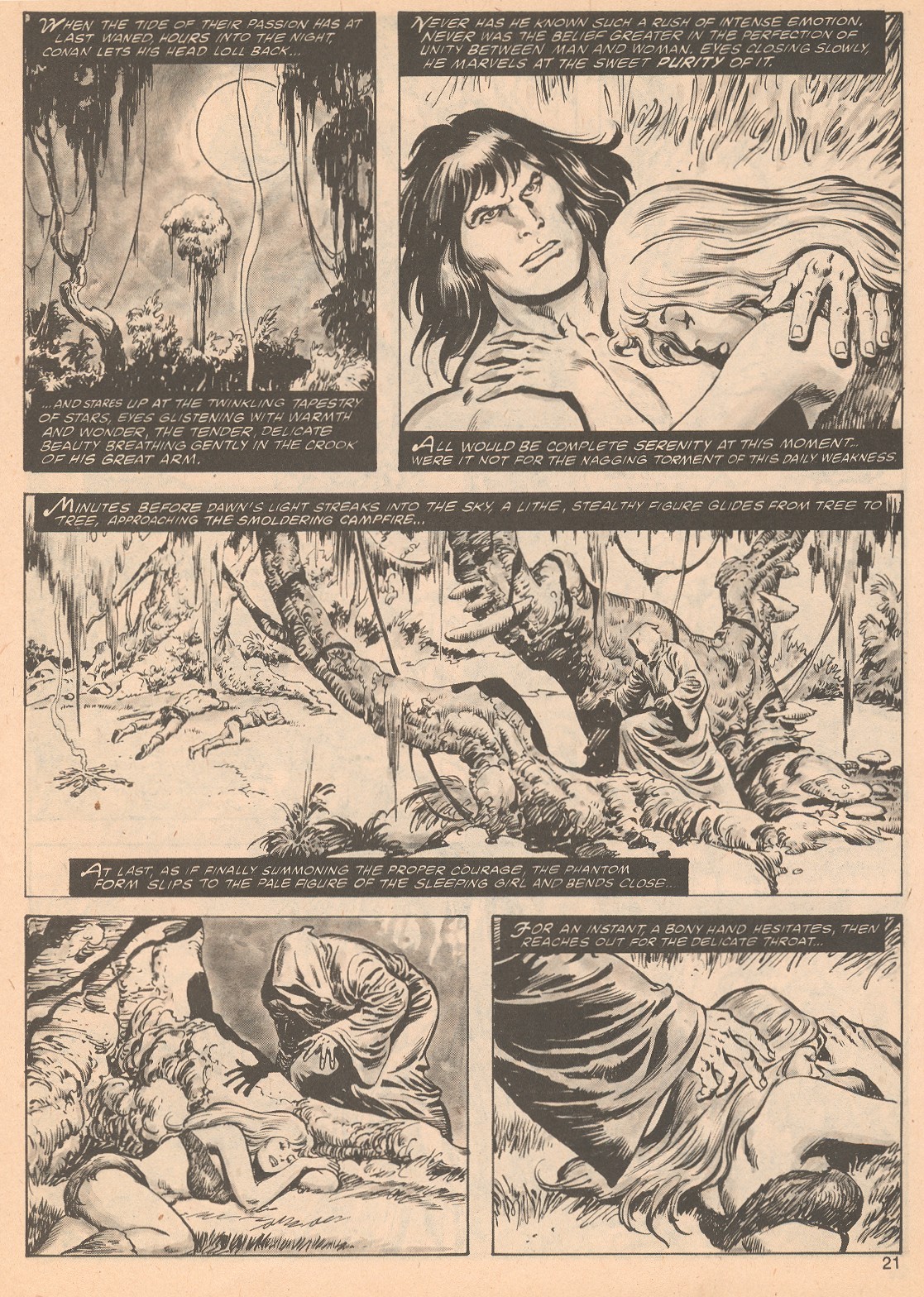 Read online The Savage Sword Of Conan comic -  Issue #64 - 21