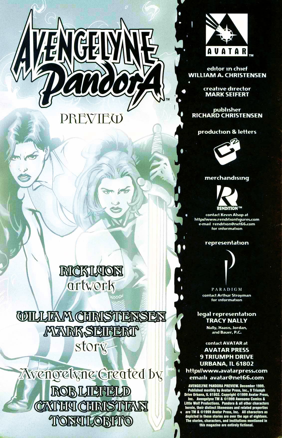Read online Avengelyne / Pandora comic -  Issue #0 - 3