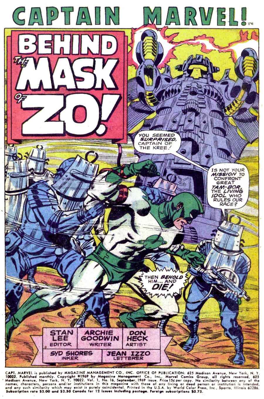 Captain Marvel (1968) Issue #16 #16 - English 2