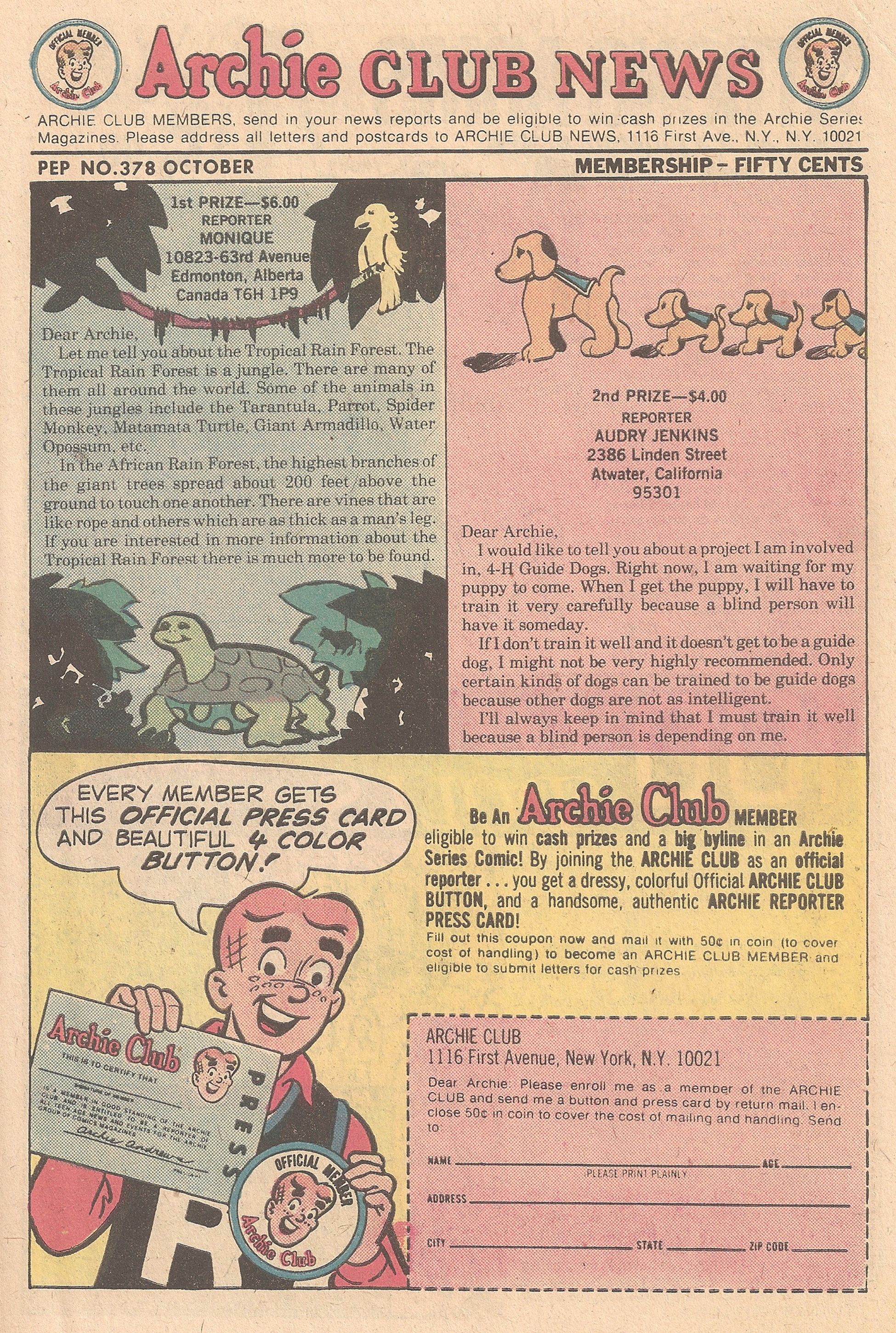 Read online Pep Comics comic -  Issue #378 - 27