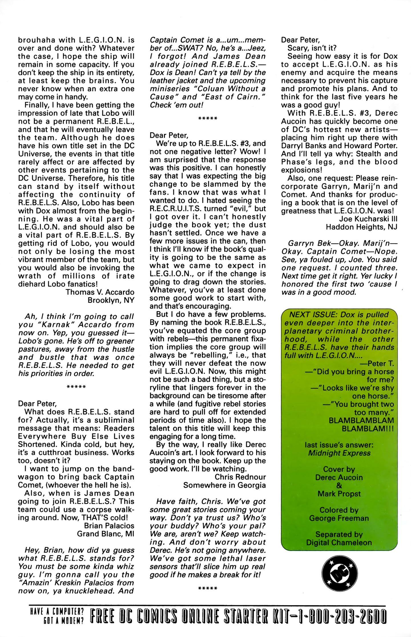Read online R.E.B.E.L.S. '94 comic -  Issue #8 - 26