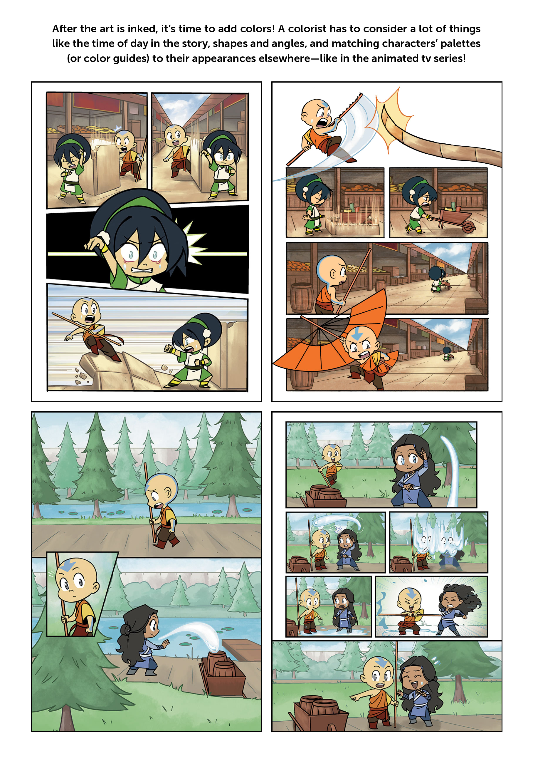 Read online Avatar: The Last Airbender Chibis - Aang's Unfreezing Day comic -  Issue # Full - 46