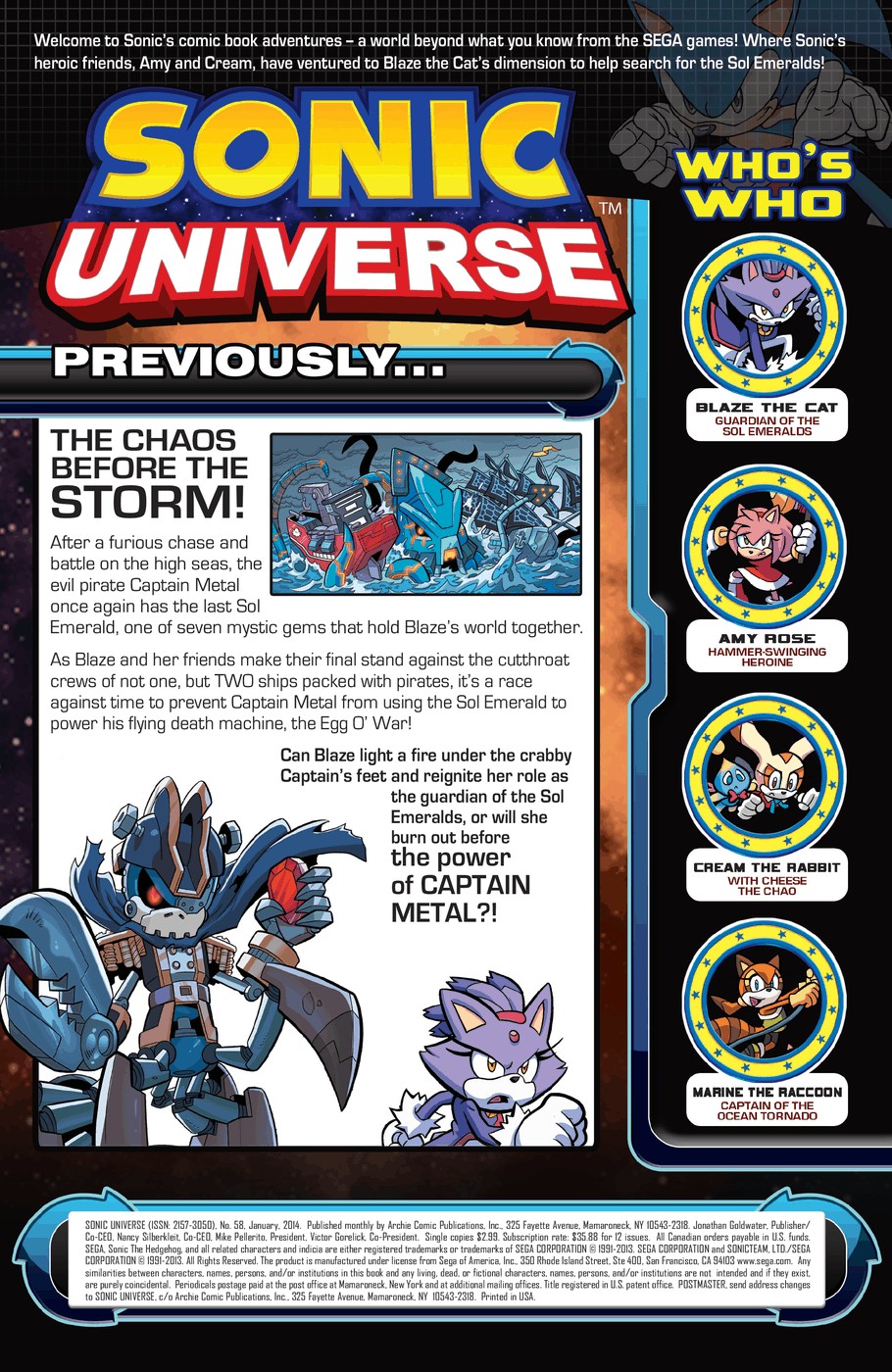 Read online Sonic Universe comic -  Issue #58 - 2