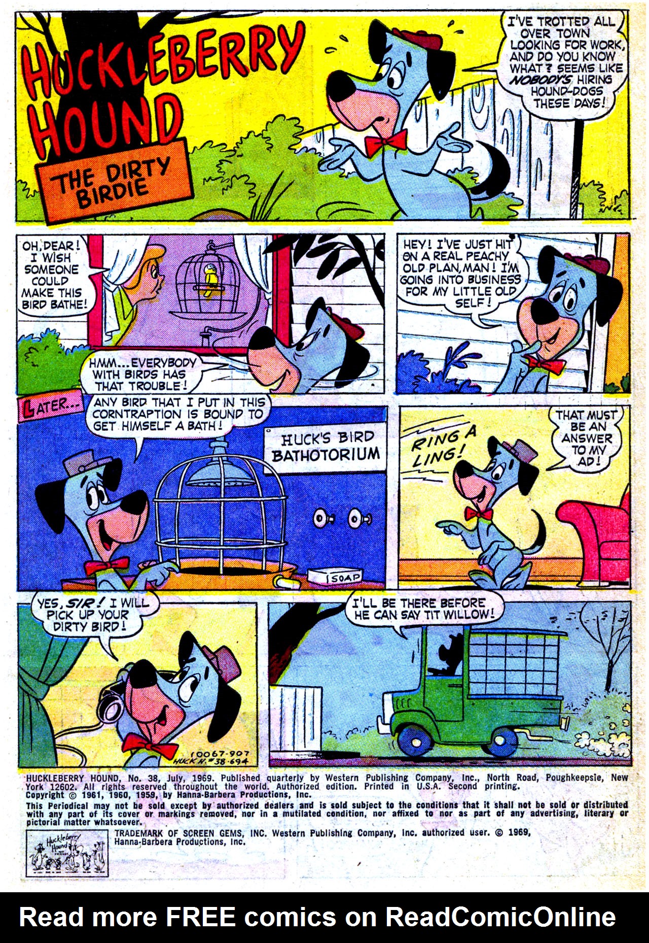 Read online Huckleberry Hound (1960) comic -  Issue #38 - 3