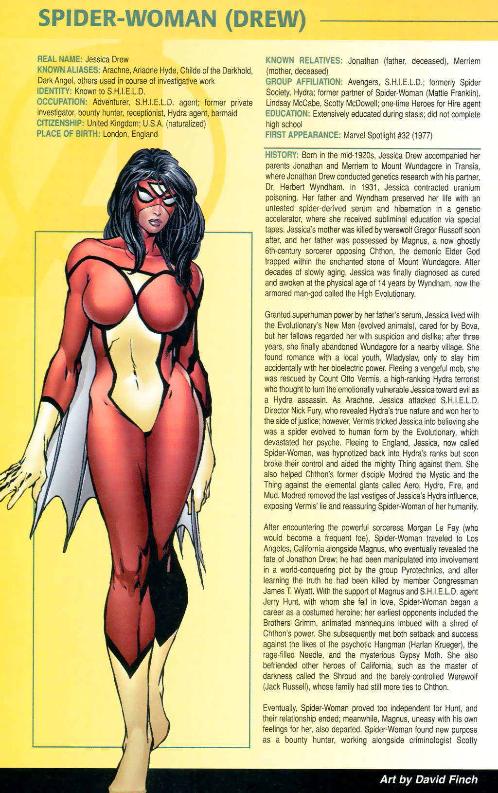 Read online Official Handbook of the Marvel Universe: Avengers 2005 comic -  Issue # Full - 38