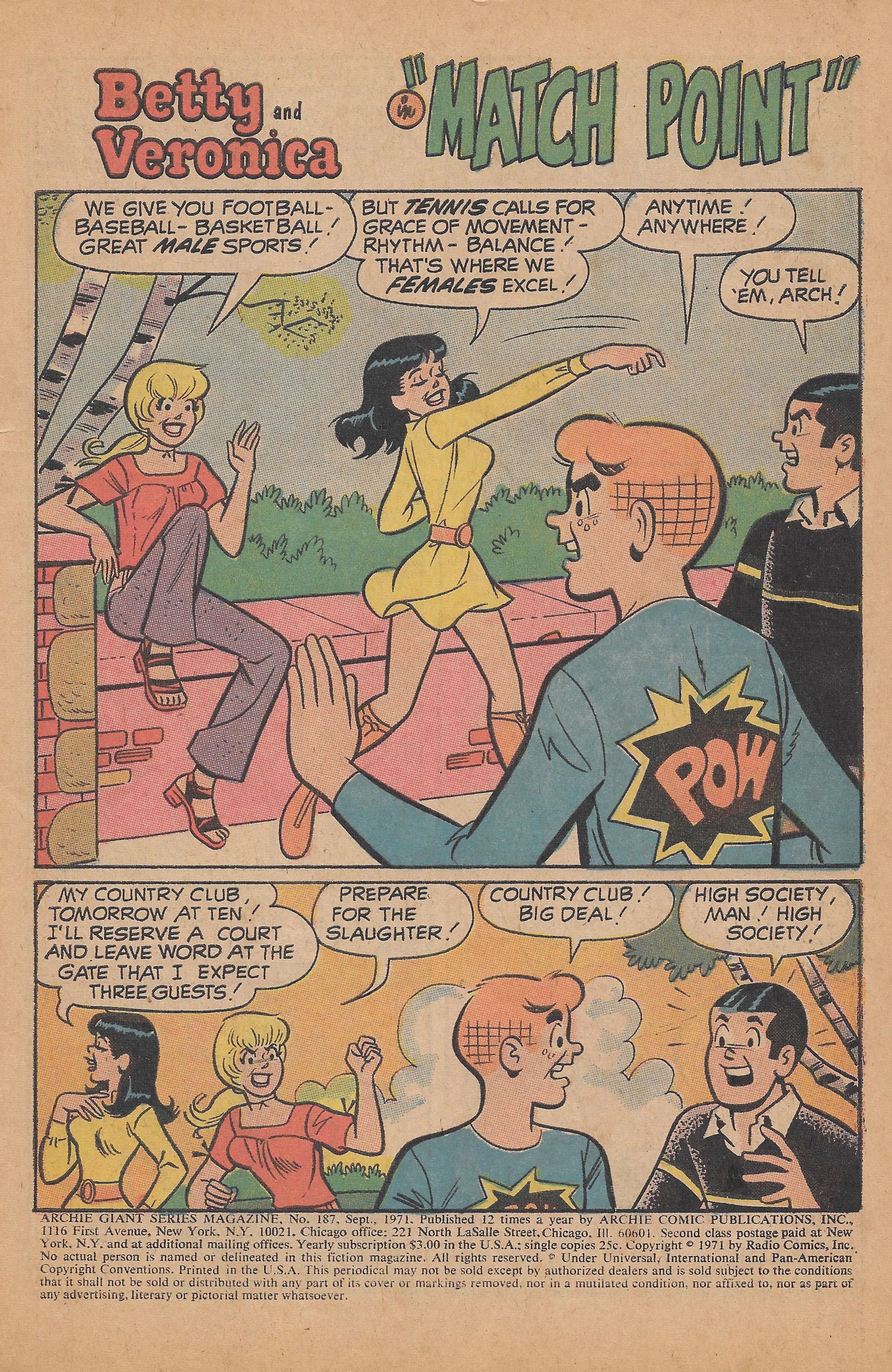 Read online Archie Giant Series Magazine comic -  Issue #187 - 3