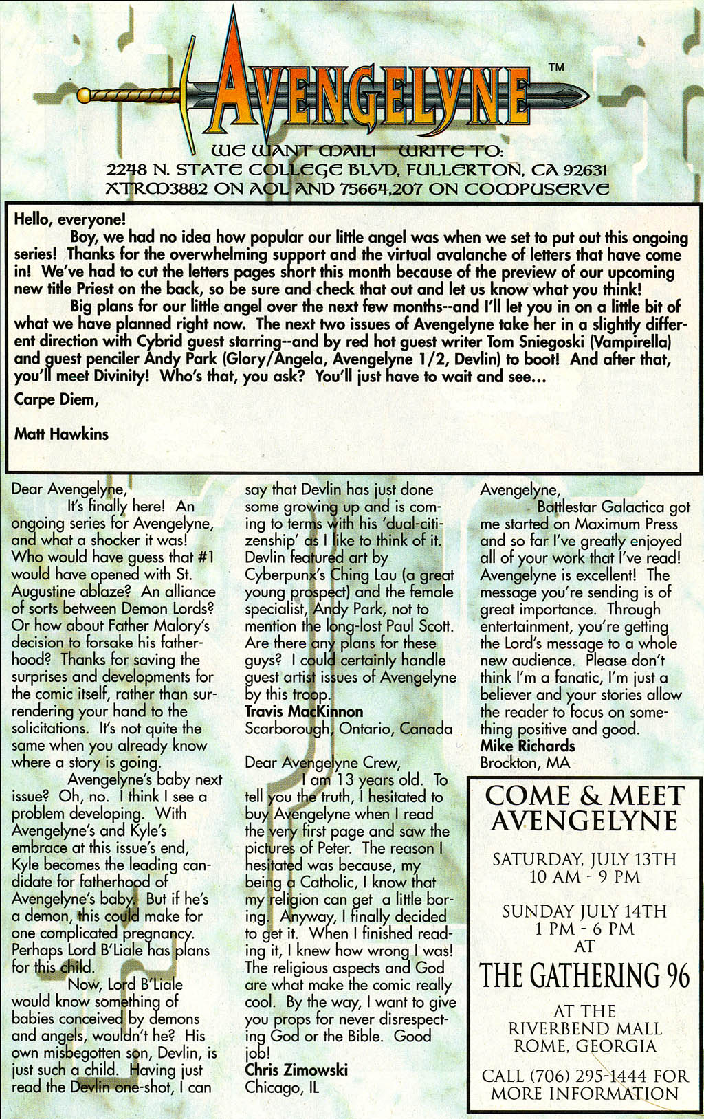 Read online Avengelyne (1996) comic -  Issue #3 - 27