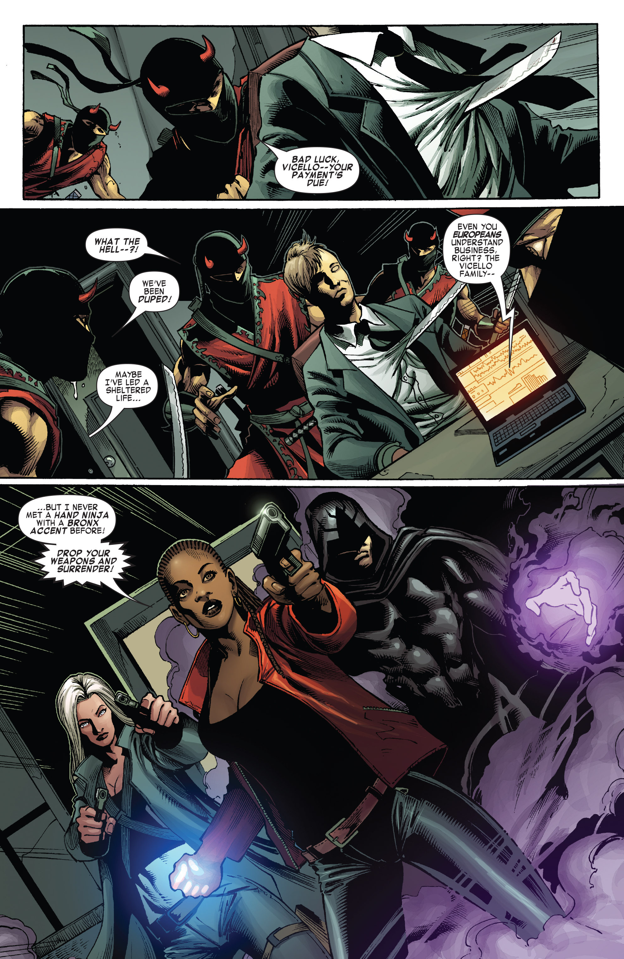 Read online Shadowland: Blood on the Streets comic -  Issue #4 - 10