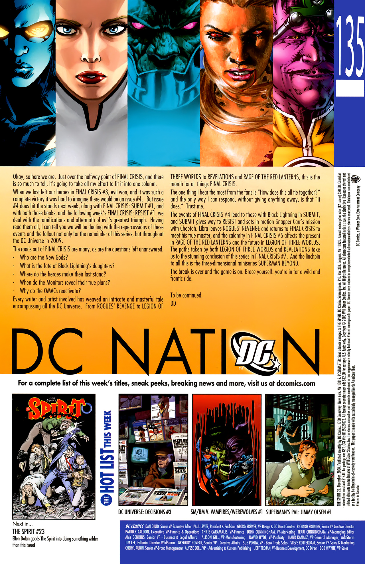 Read online The Spirit (2007) comic -  Issue #22 - 24