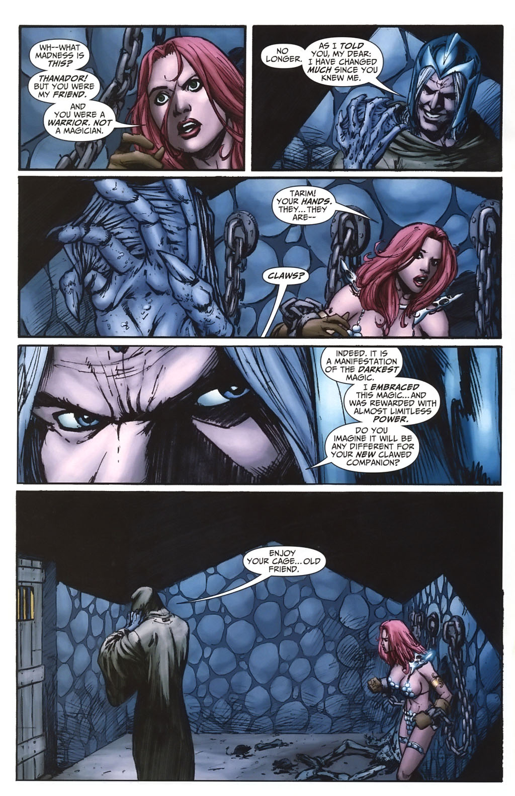 Read online Red Sonja / Claw The Unconquered: Devil's Hands comic -  Issue # TPB - 50