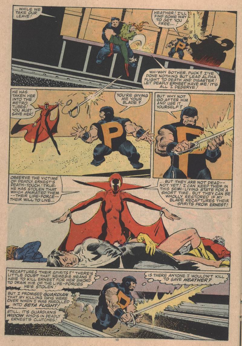 Read online Alpha Flight (1983) comic -  Issue #31 - 17