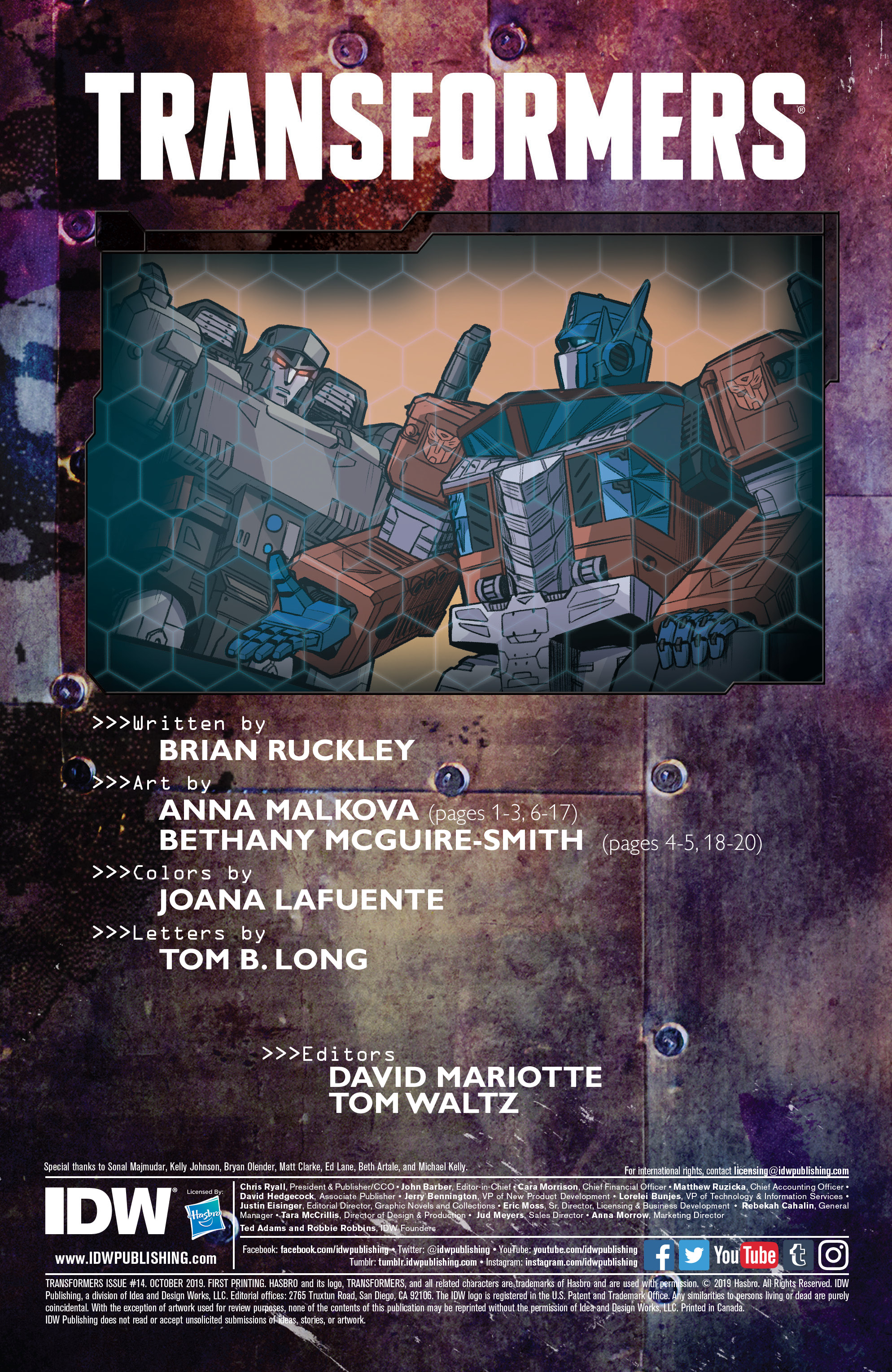 Read online Transformers (2019) comic -  Issue #14 - 2
