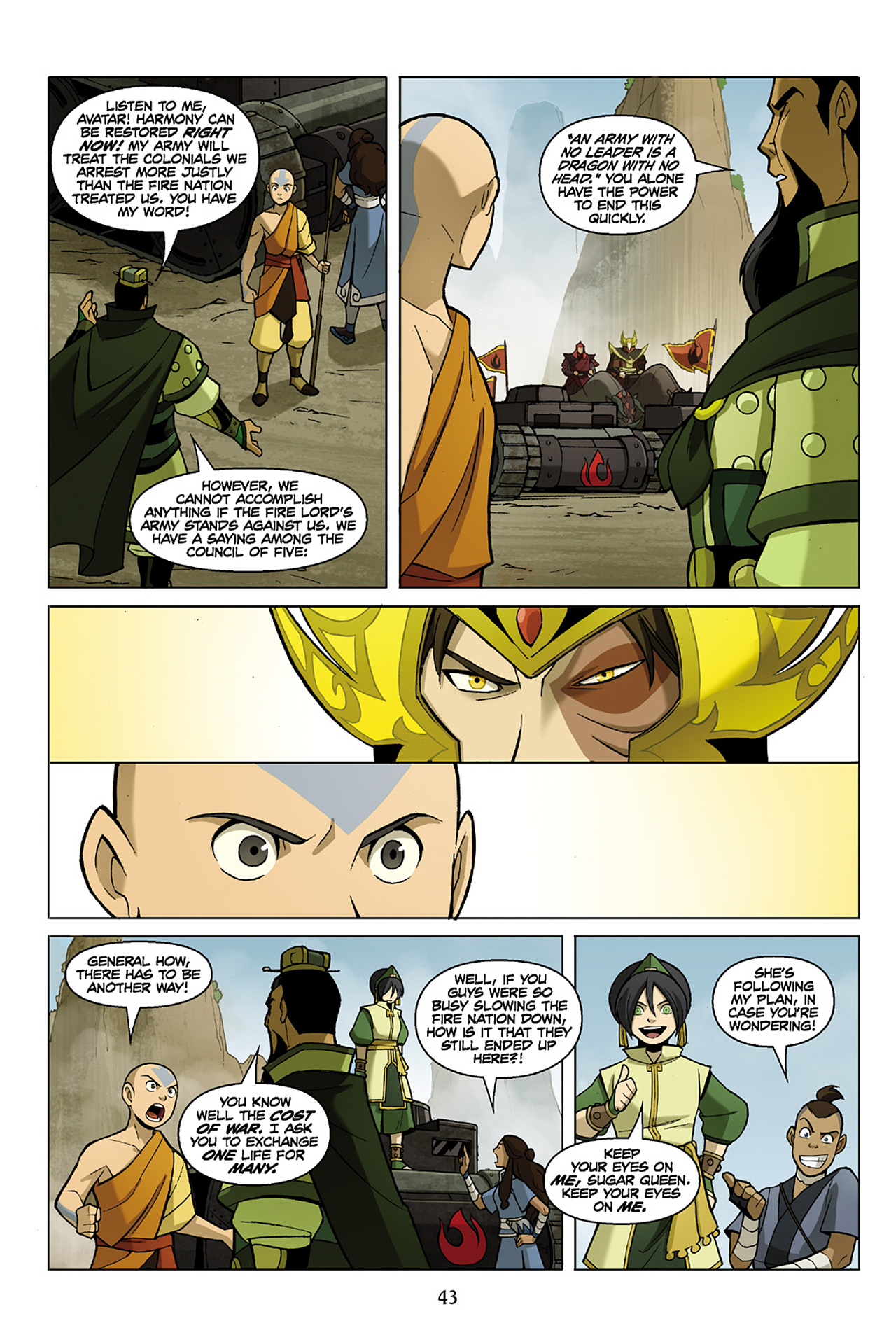 Read online Nickelodeon Avatar: The Last Airbender - The Promise comic -  Issue # Part 3 - 43