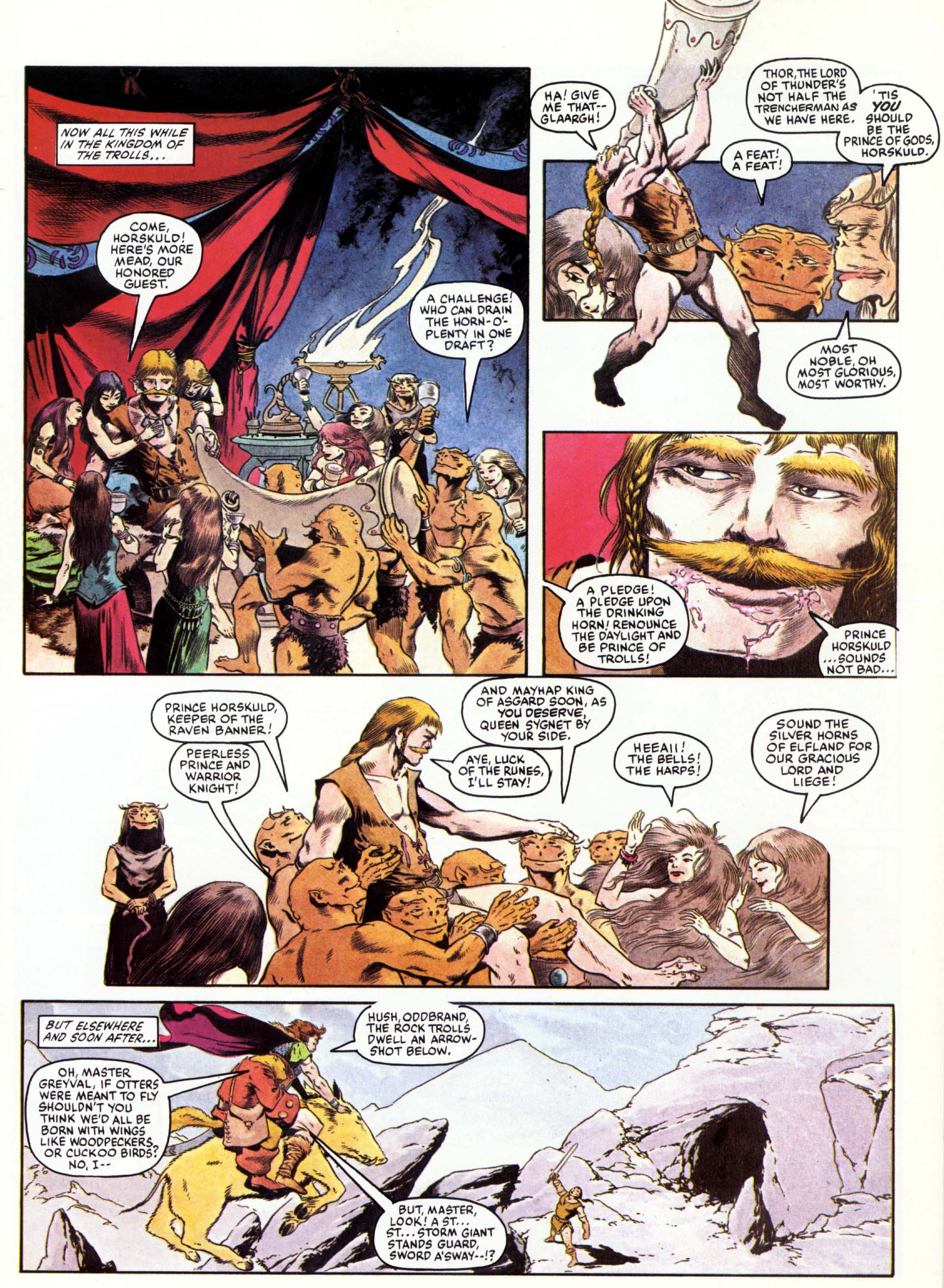 Read online Marvel Graphic Novel comic -  Issue #15 - The Raven Banner - 51