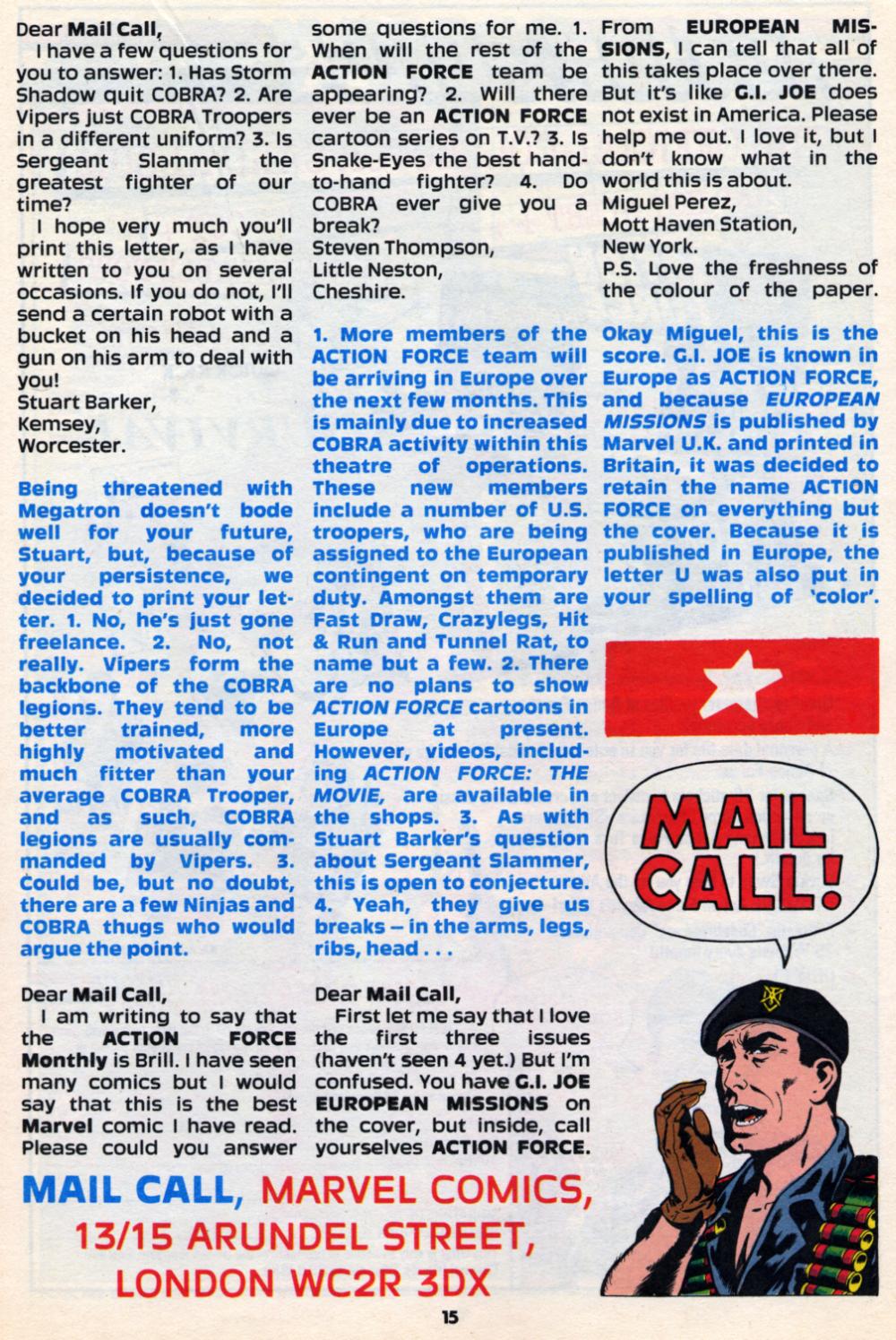 Read online G.I. Joe European Missions comic -  Issue #10 - 15