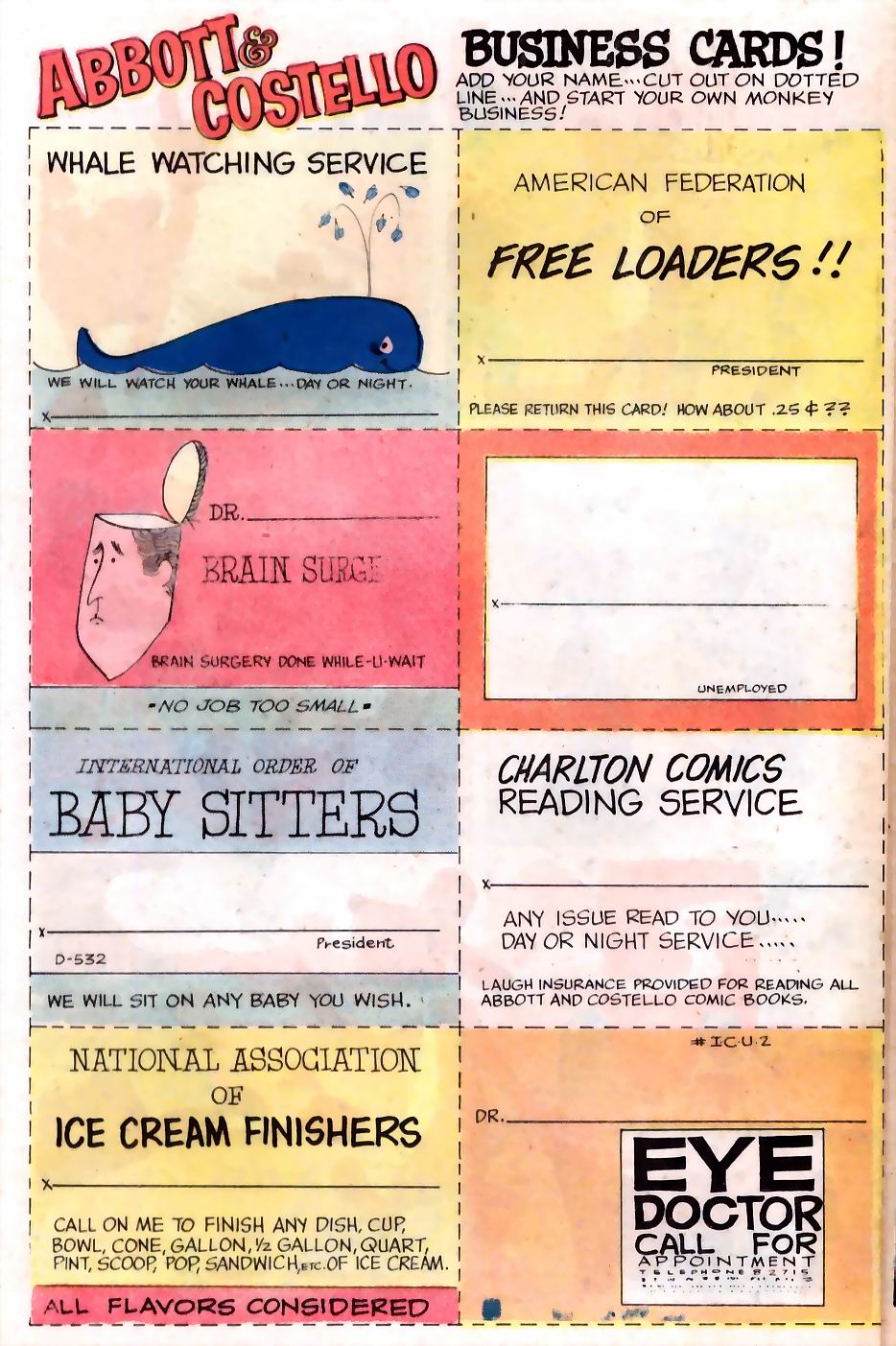 Read online Abbott & Costello comic -  Issue #17 - 23