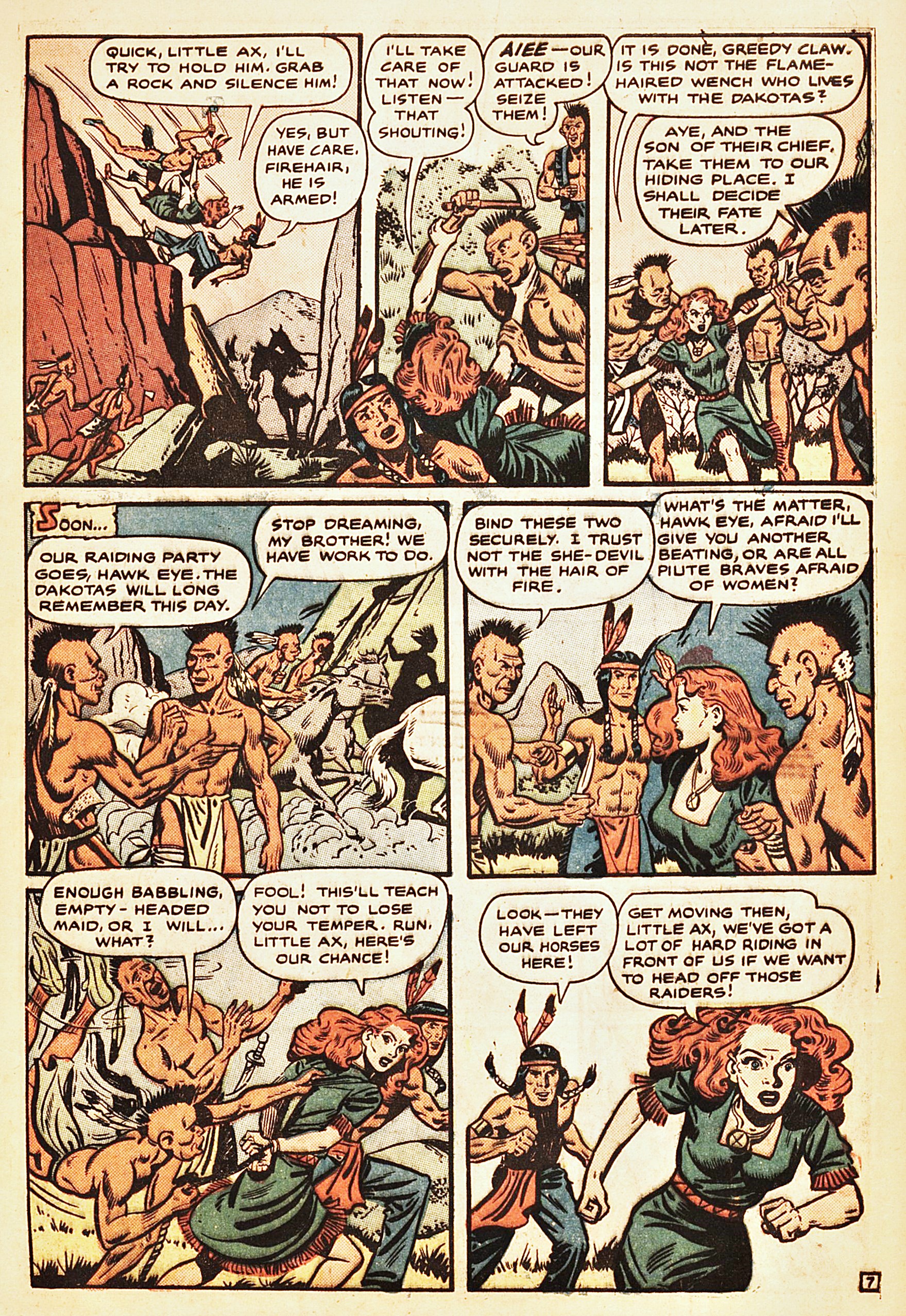 Read online Firehair (1951) comic -  Issue #8 - 9