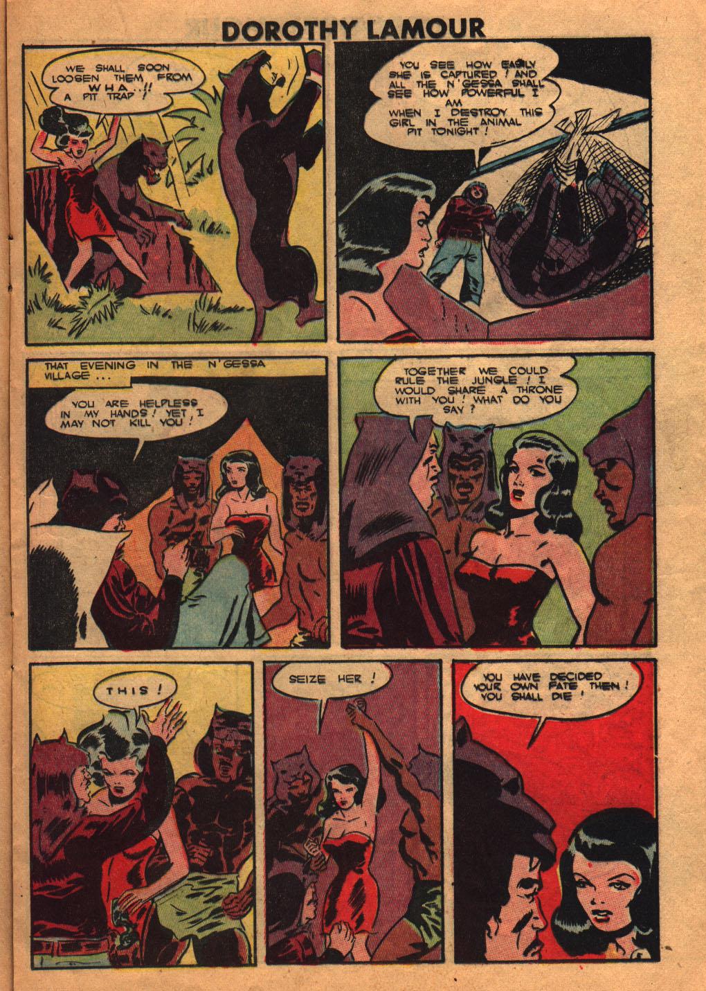 Read online Dorothy Lamour Jungle Princess comic -  Issue #2 - 17