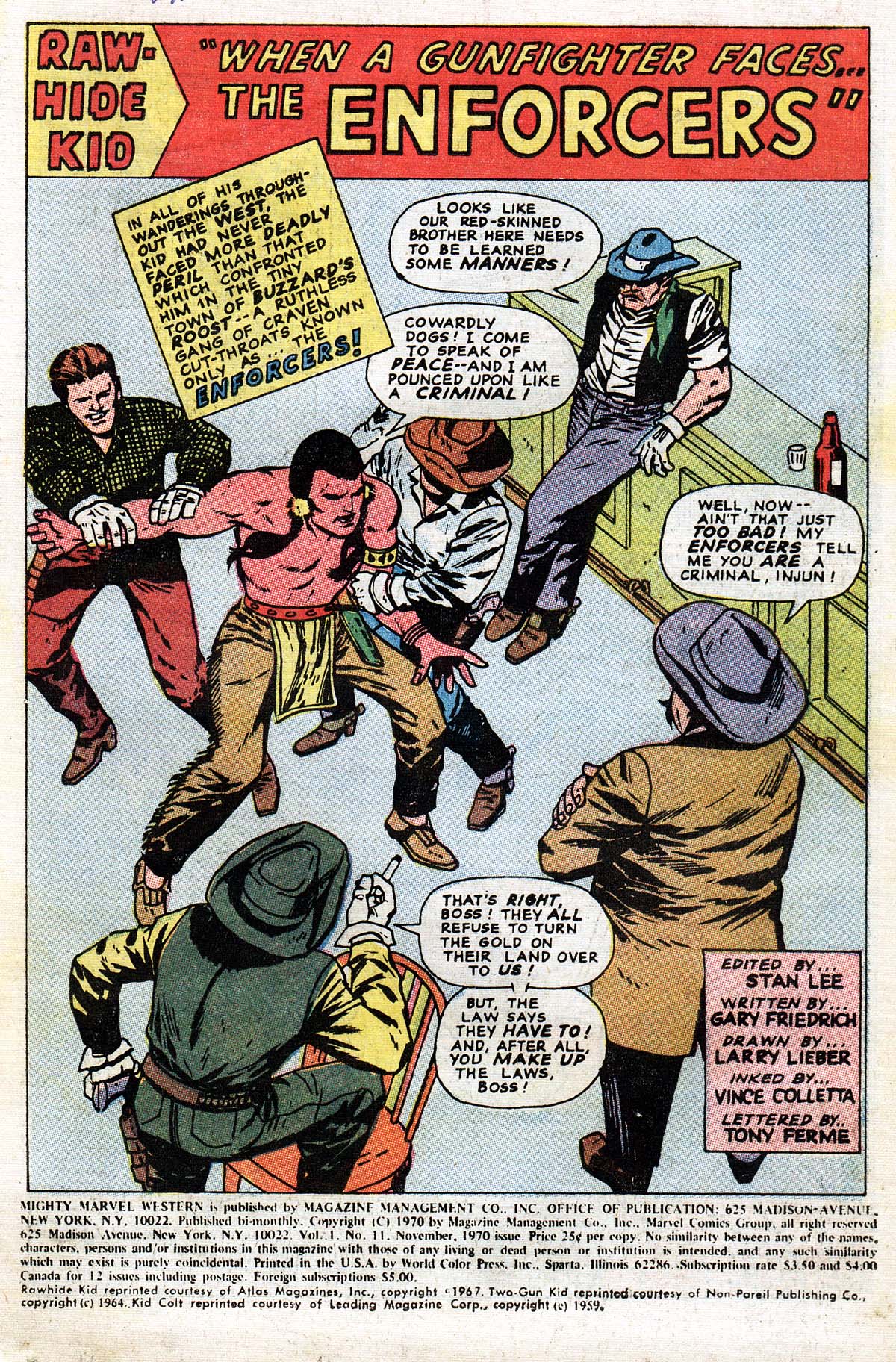 Read online The Mighty Marvel Western comic -  Issue #11 - 2