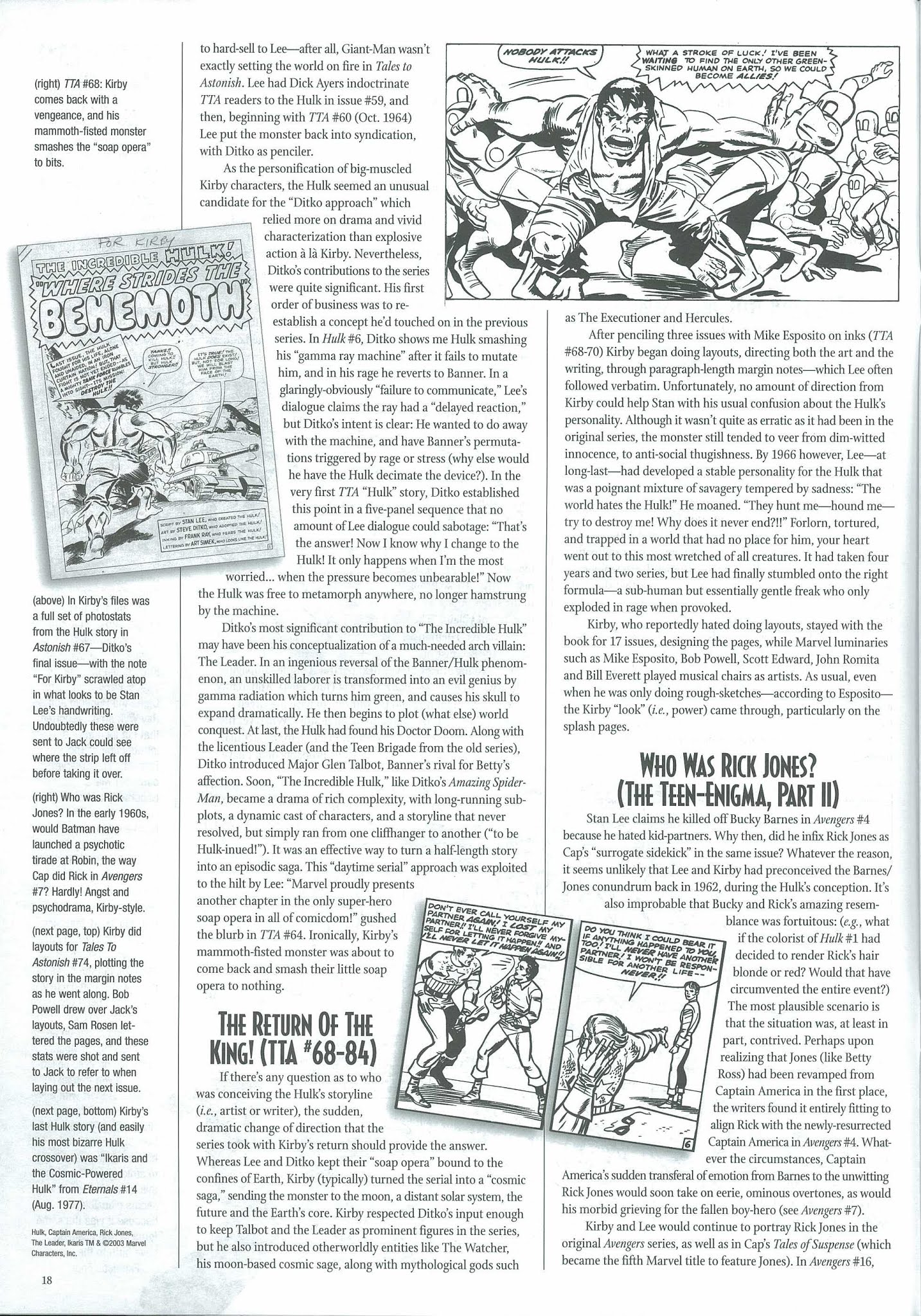 Read online The Jack Kirby Collector comic -  Issue #39 - 20