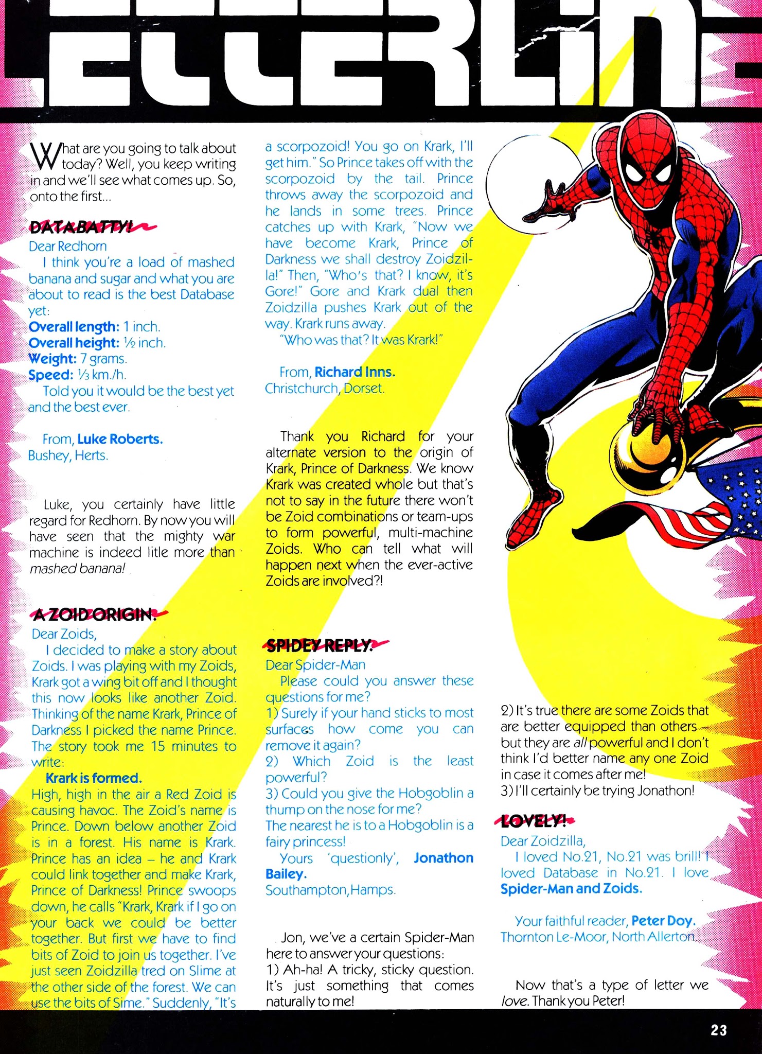 Read online Spider-Man and Zoids comic -  Issue #28 - 23