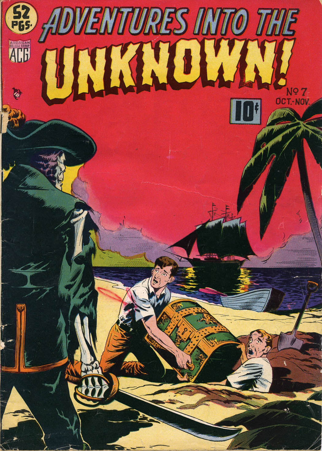 Read online Adventures Into The Unknown comic -  Issue #7 - 1