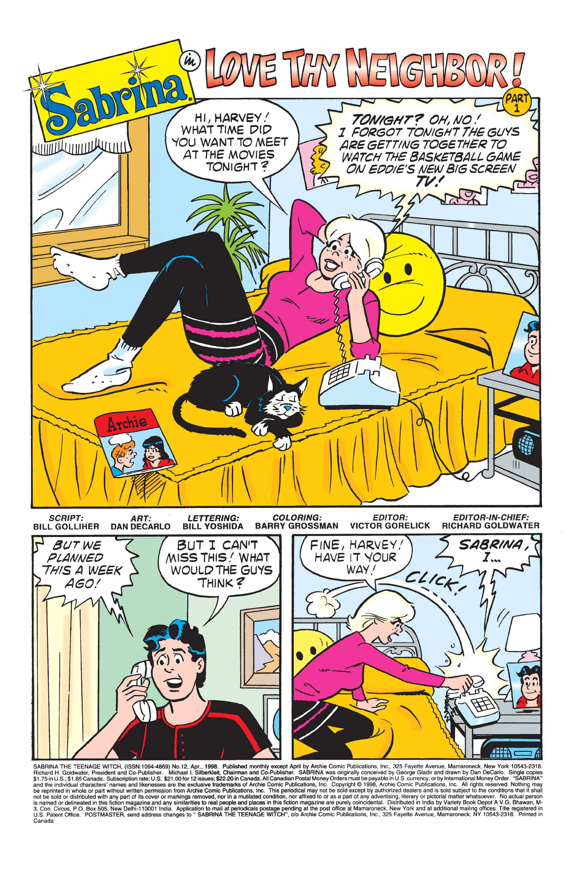 Read online Sabrina the Teenage Witch (1997) comic -  Issue #12 - 2