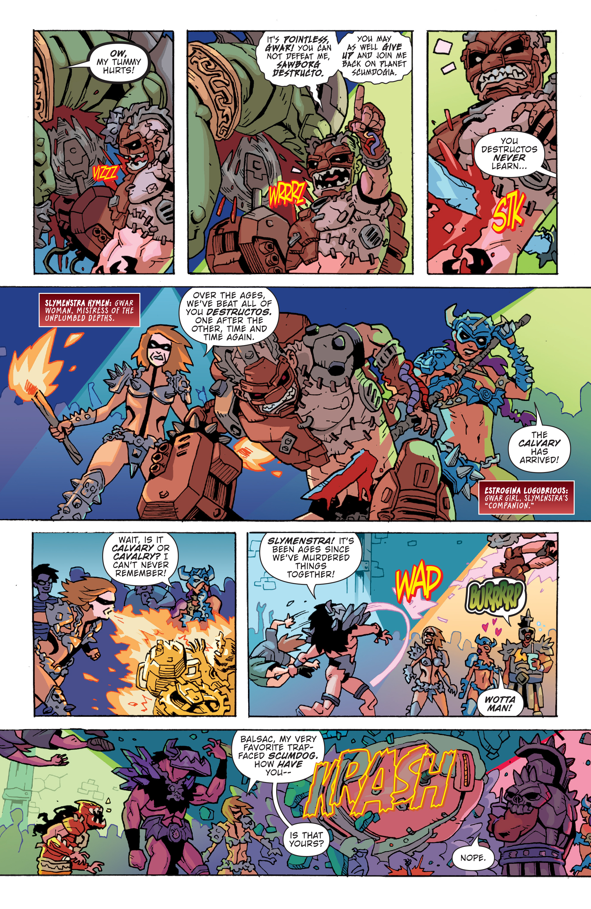 Read online Gwar: Orgasmageddon comic -  Issue #1 - 6